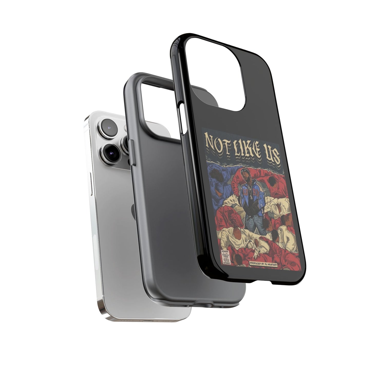 Kendrick Lamar "Not Like Us" Comic Book Cover Tough Phone Case – Hip Hop Art, Shockproof Dual-Layer Protection