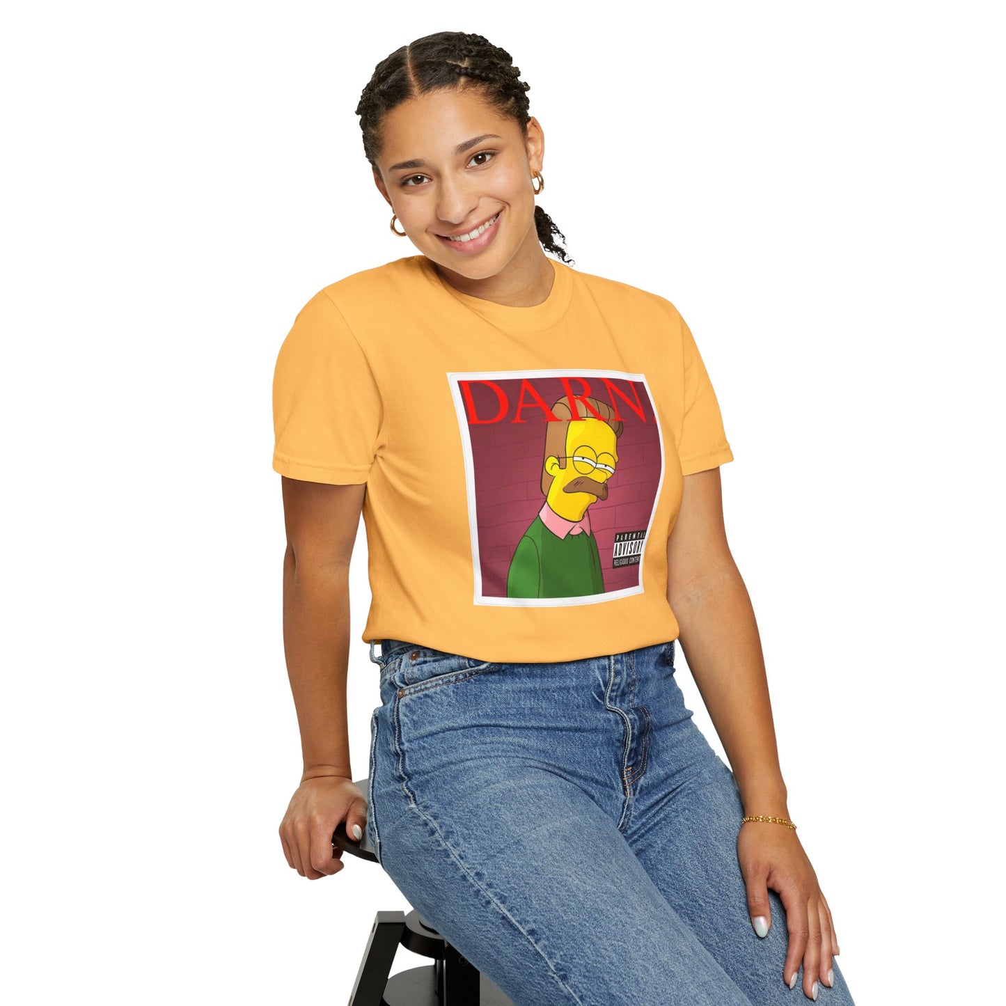 Kendrick Lamar X Simpsons 'Darn' Ned Flanders Mashup - T-shirt, Graphic Tee, Unisex