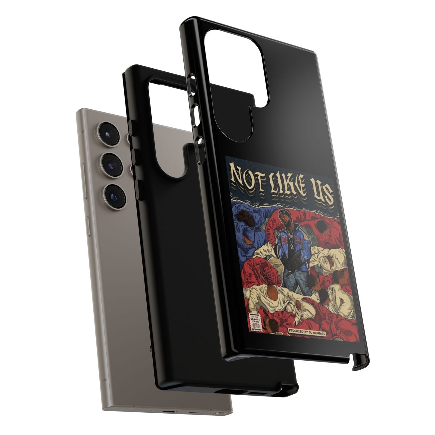 Kendrick Lamar "Not Like Us" Comic Book Cover Tough Phone Case – Hip Hop Art, Shockproof Dual-Layer Protection