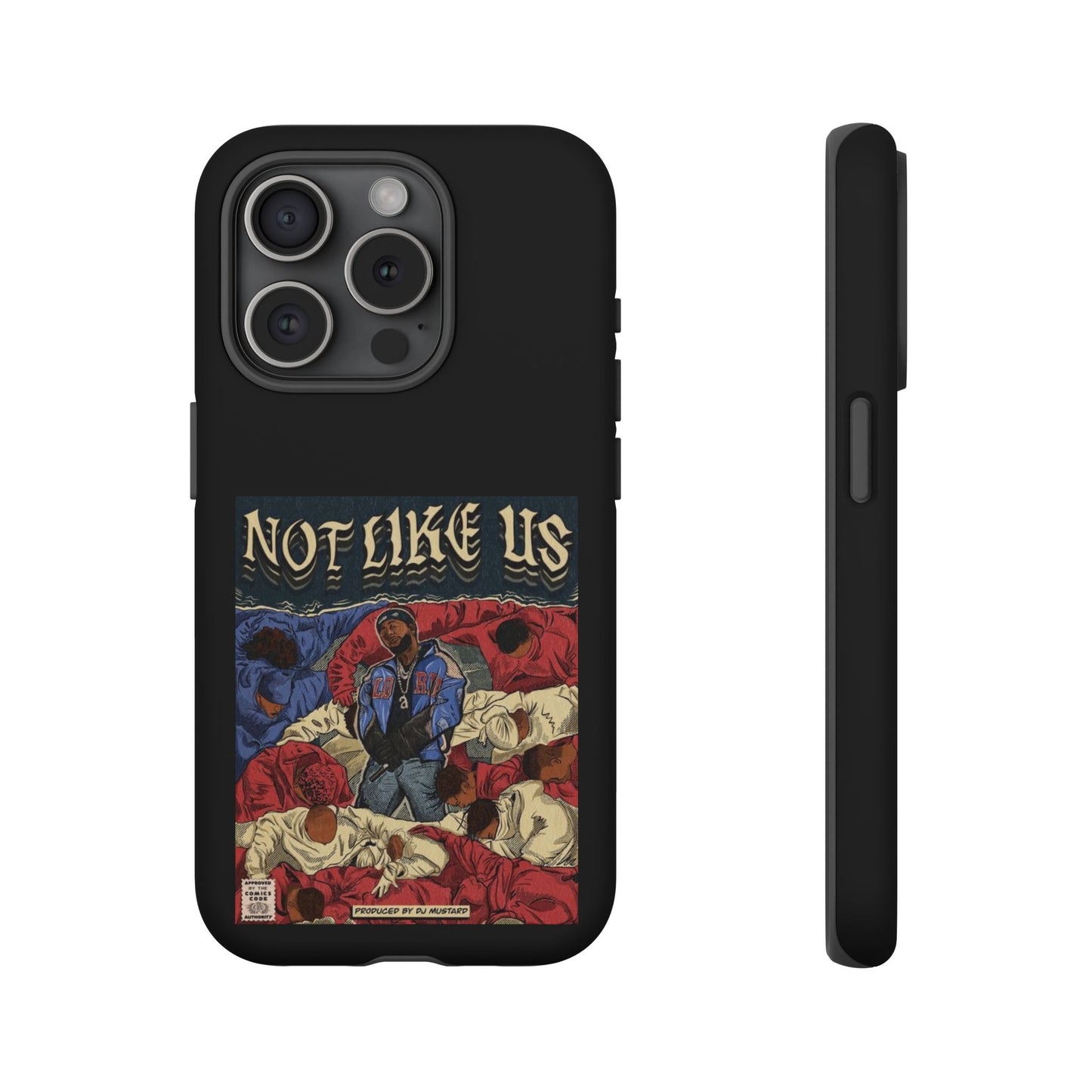 Kendrick Lamar "Not Like Us" Comic Book Cover Tough Phone Case – Hip Hop Art, Shockproof Dual-Layer Protection
