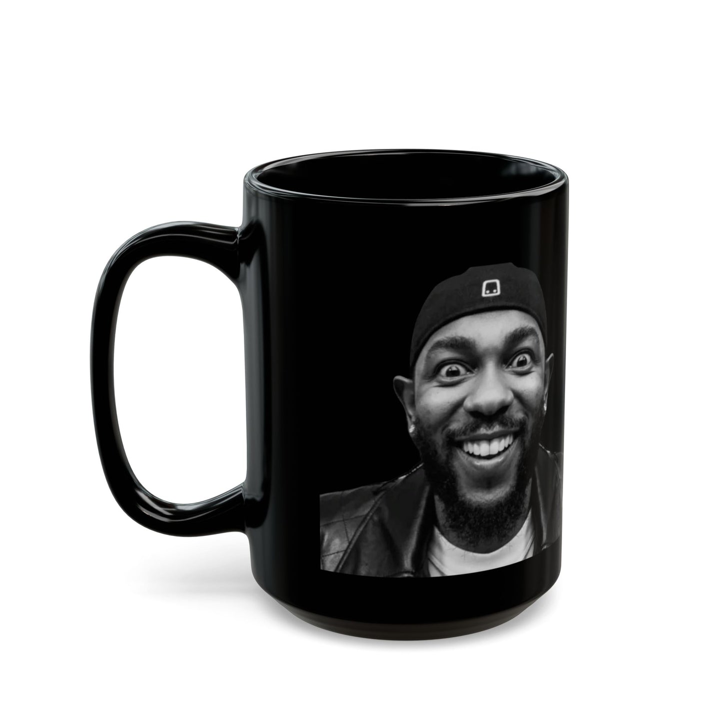 Kendrick Lamar Meme Face Mustard - Mug, Black