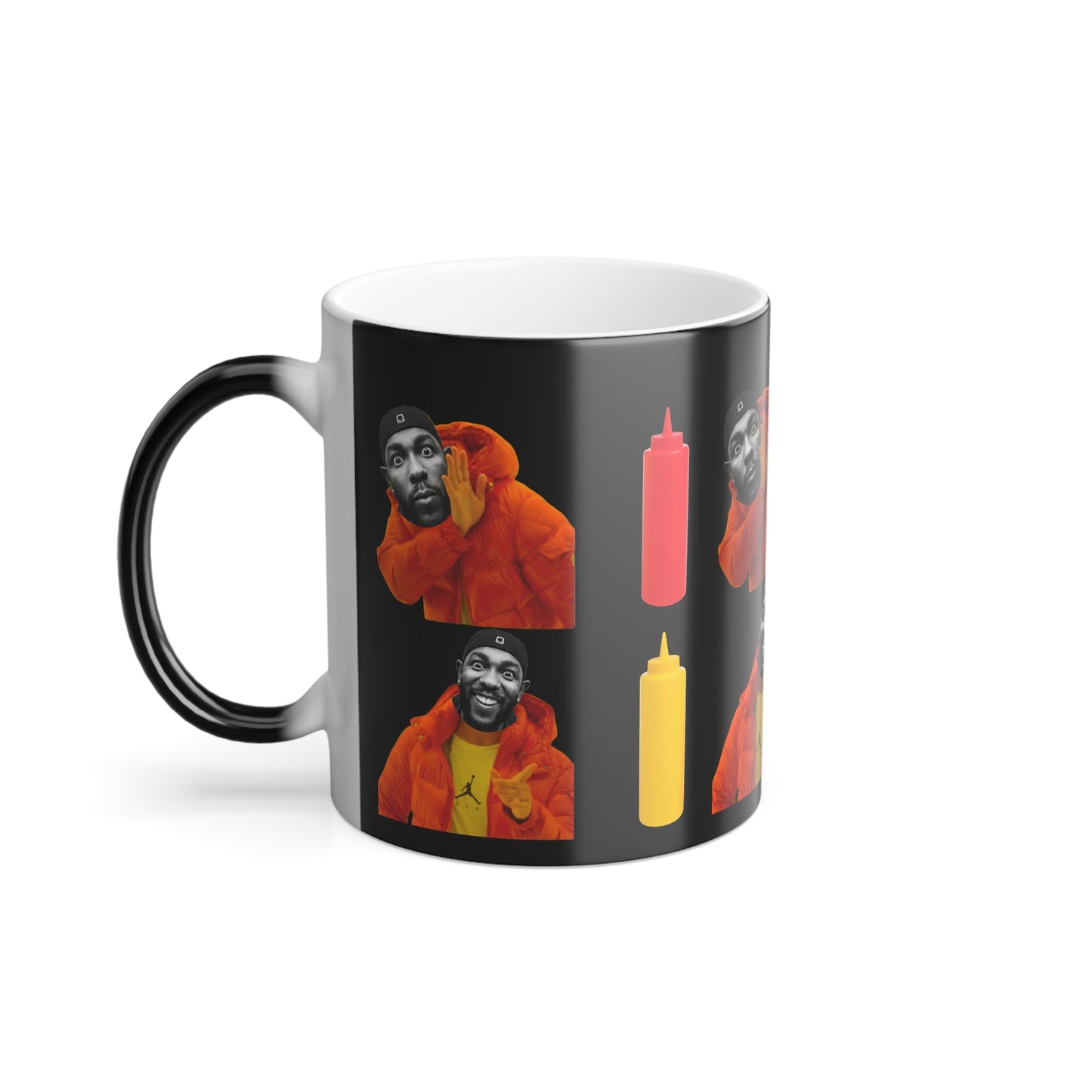 Kendrick Lamar Mustard Drake Meme Mug - Color Morphing 11oz