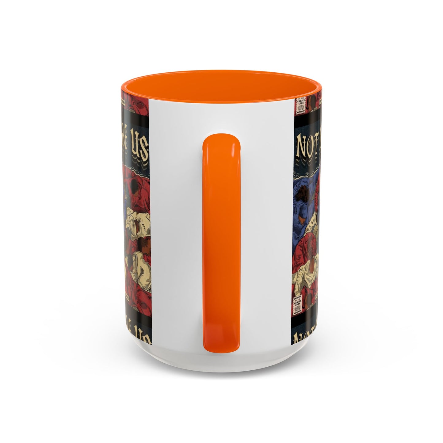 Kendrick Lamar "Not Like Us" Comic Mug – Hip-Hop Coffee Cup, Rap Art Gift, Color Accent Ceramic