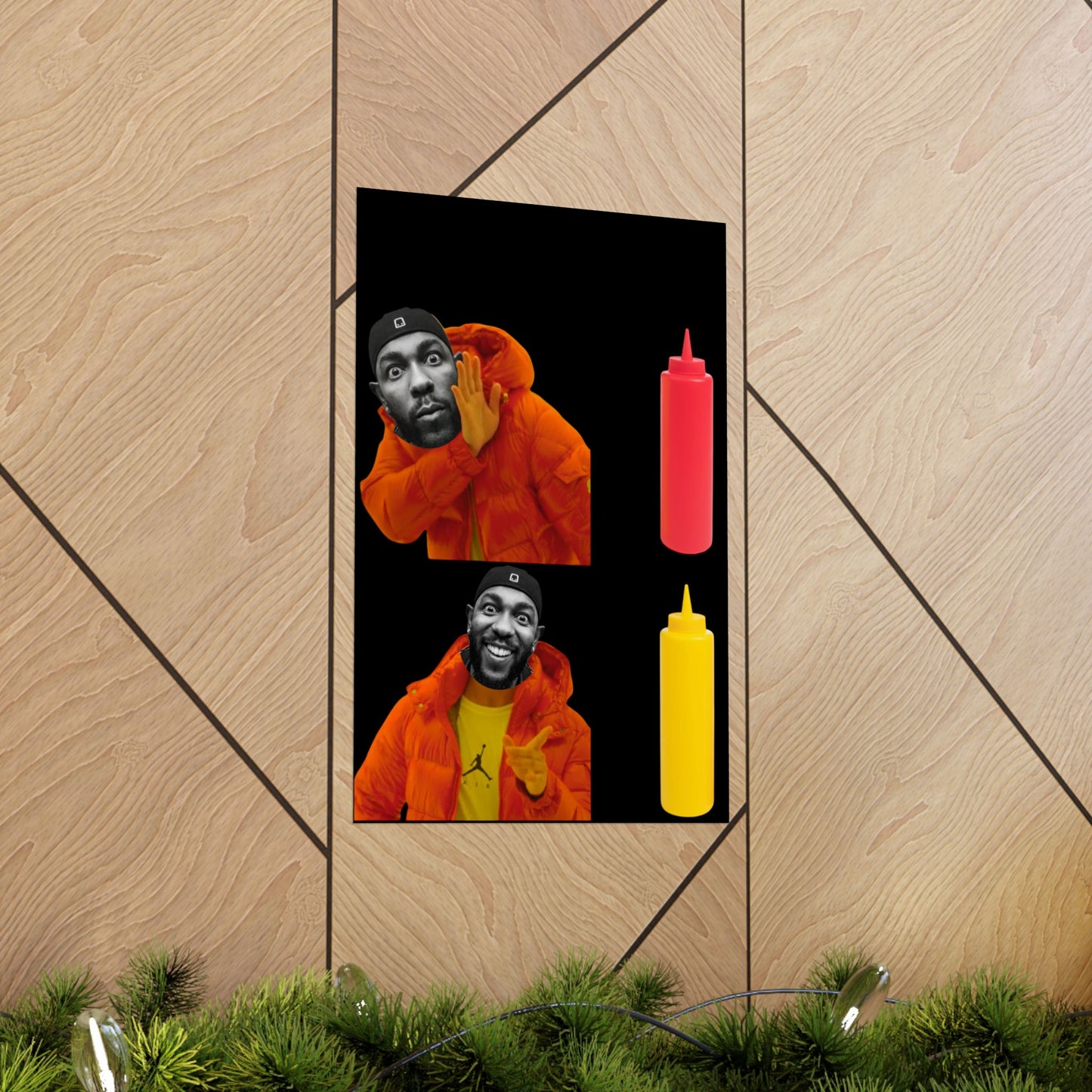 Kendrick Lamar MUSTARD Drake Meme - Matte Posters, Vibrant