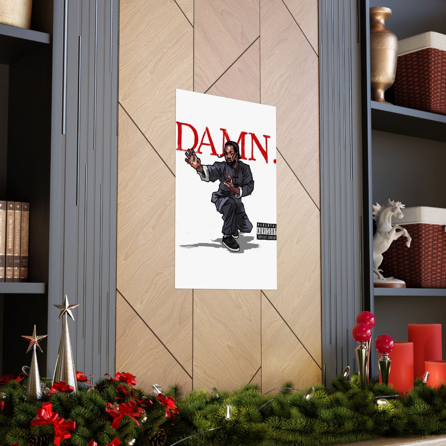 Kendrick Lamar "Kung Fu Kenny" DAMN Album - Matte Poster - Art Print – Hip Hop Matte Wall Decor – Rap Music Fan Gift