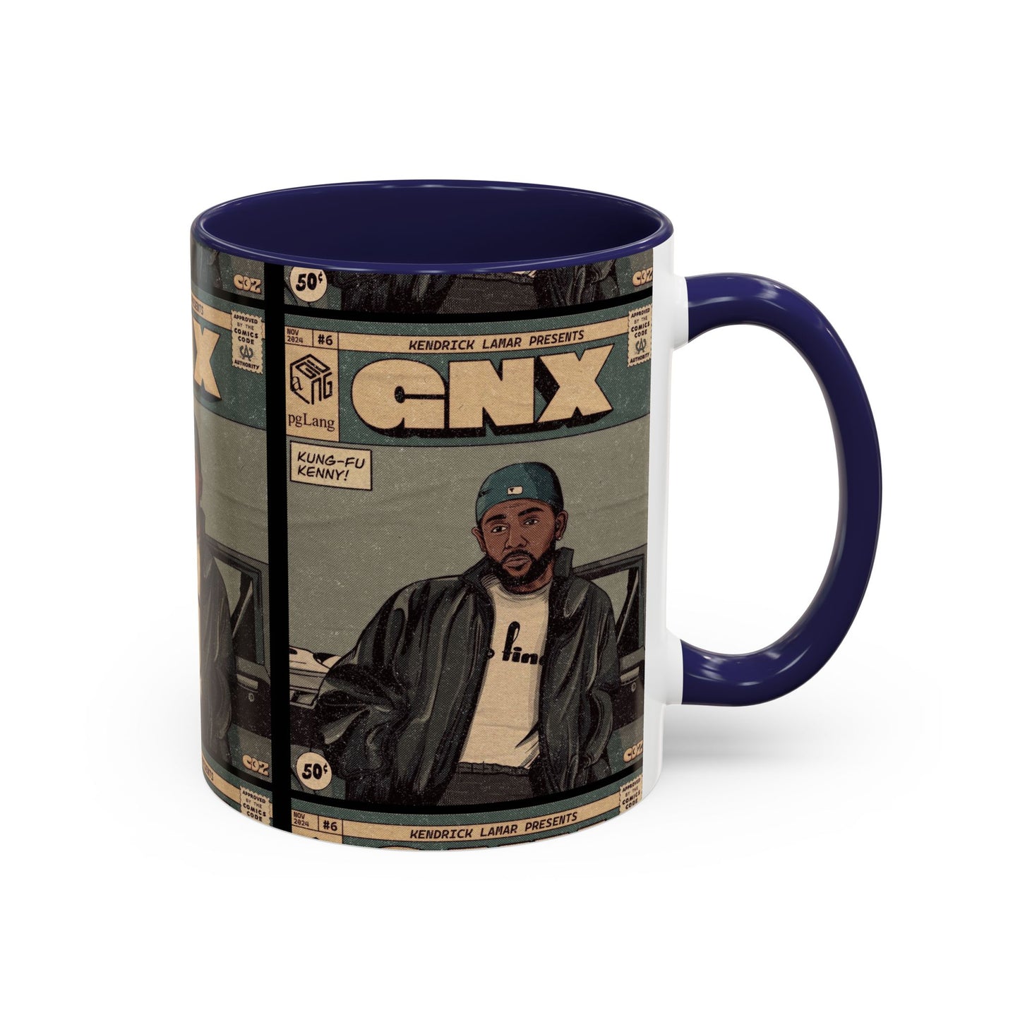 Kendrick Lamar "GNX" Comic Cover Mug – Hip-Hop Art Coffee Cup, Gift for Music Fans