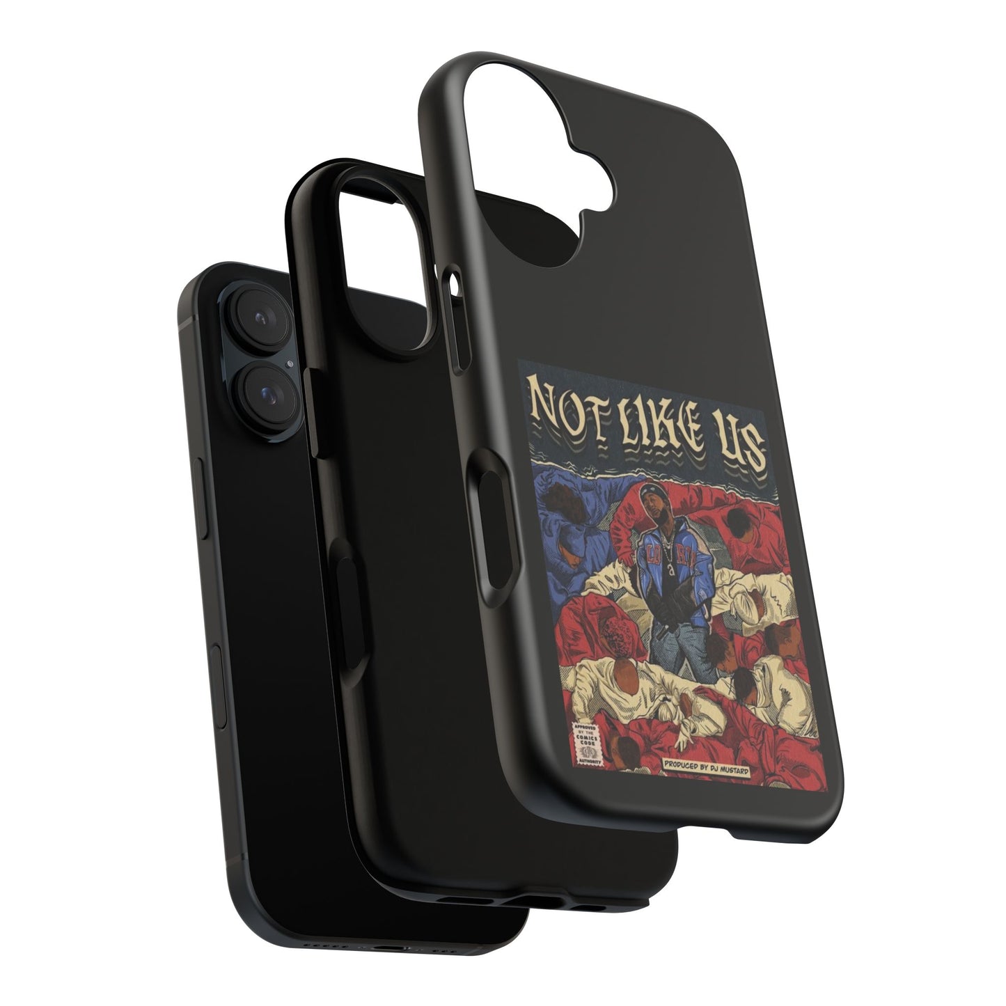 Kendrick Lamar "Not Like Us" Comic Book Cover Tough Phone Case – Hip Hop Art, Shockproof Dual-Layer Protection