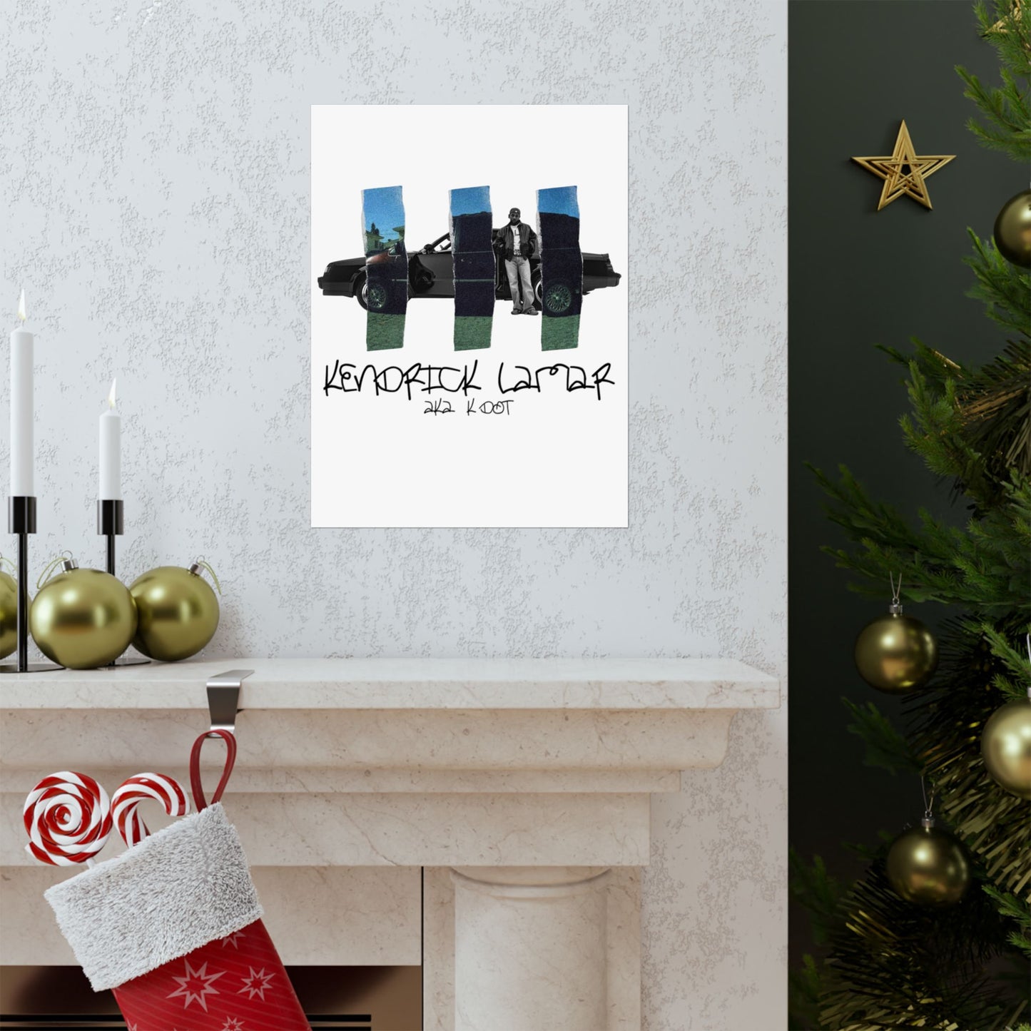 Kendrick Lamar GNX + Good Kid, m.A.A.d City Mashup Poster, Matte – Rap Wall Art, Hip-Hop Home Decor, Urban Music Print, Gift for Fan