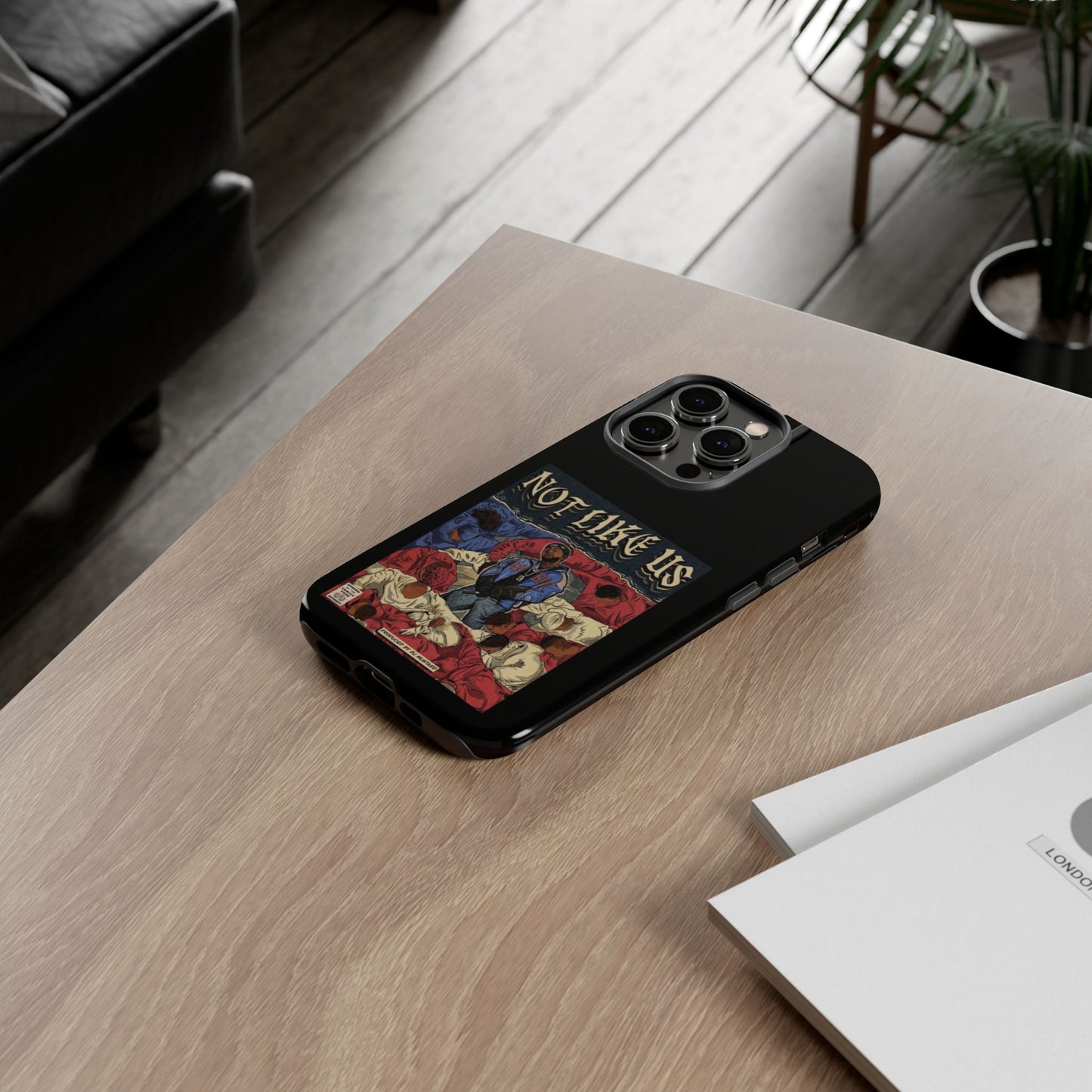 Kendrick Lamar "Not Like Us" Comic Book Cover Tough Phone Case – Hip Hop Art, Shockproof Dual-Layer Protection