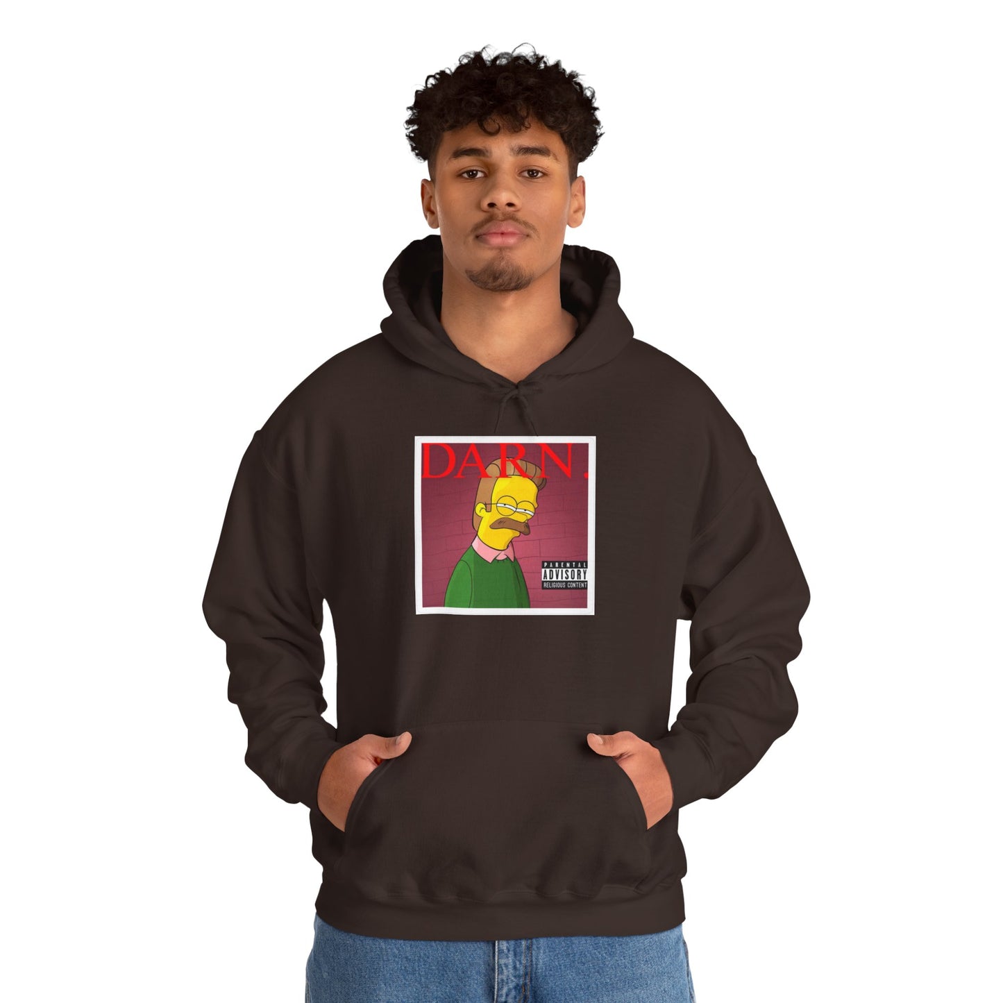 Kendrick Lamar X Simpsons "DARN" Ned Flanders Mashup Hoodie – Funny Rap Streetwear