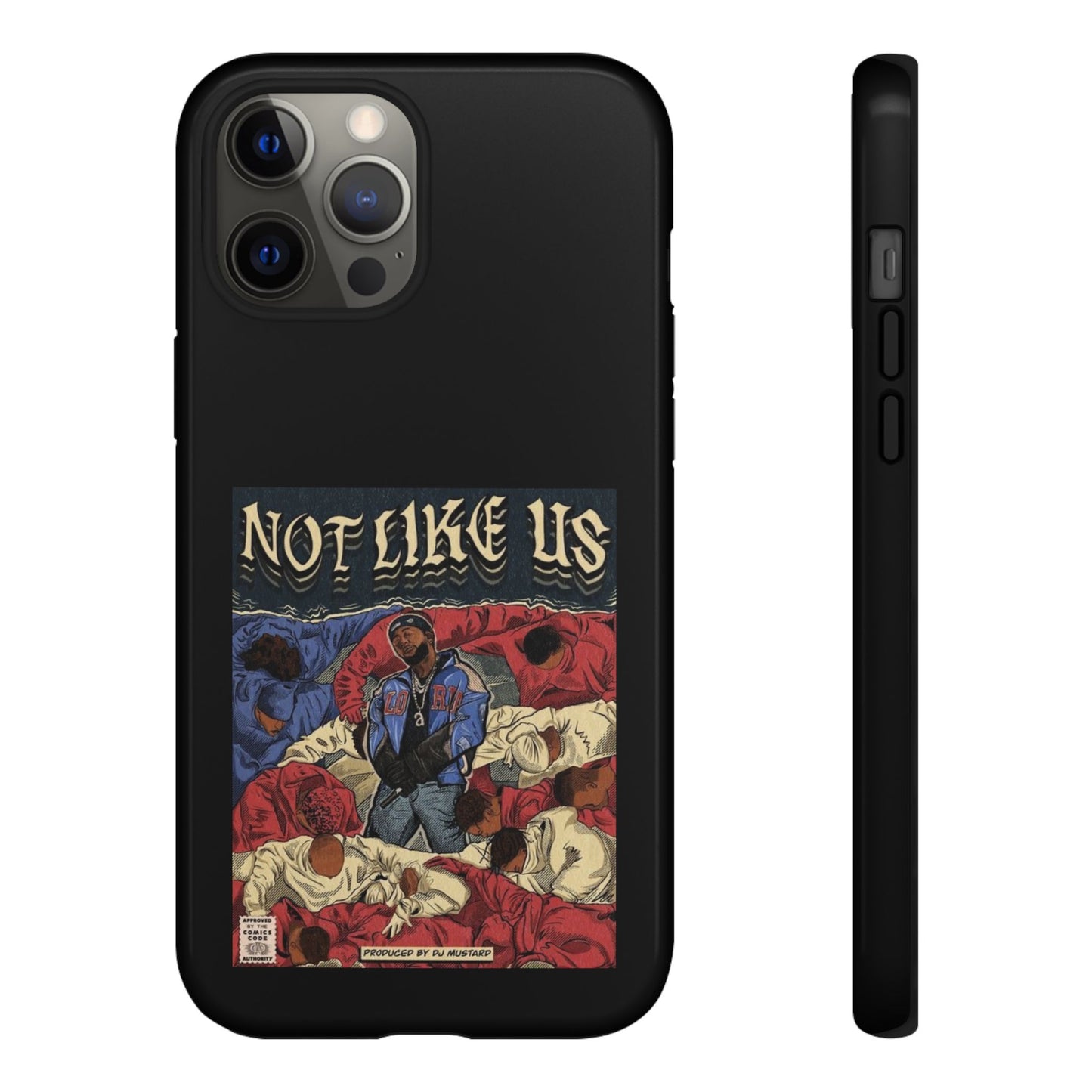 Kendrick Lamar "Not Like Us" Comic Book Cover Tough Phone Case – Hip Hop Art, Shockproof Dual-Layer Protection