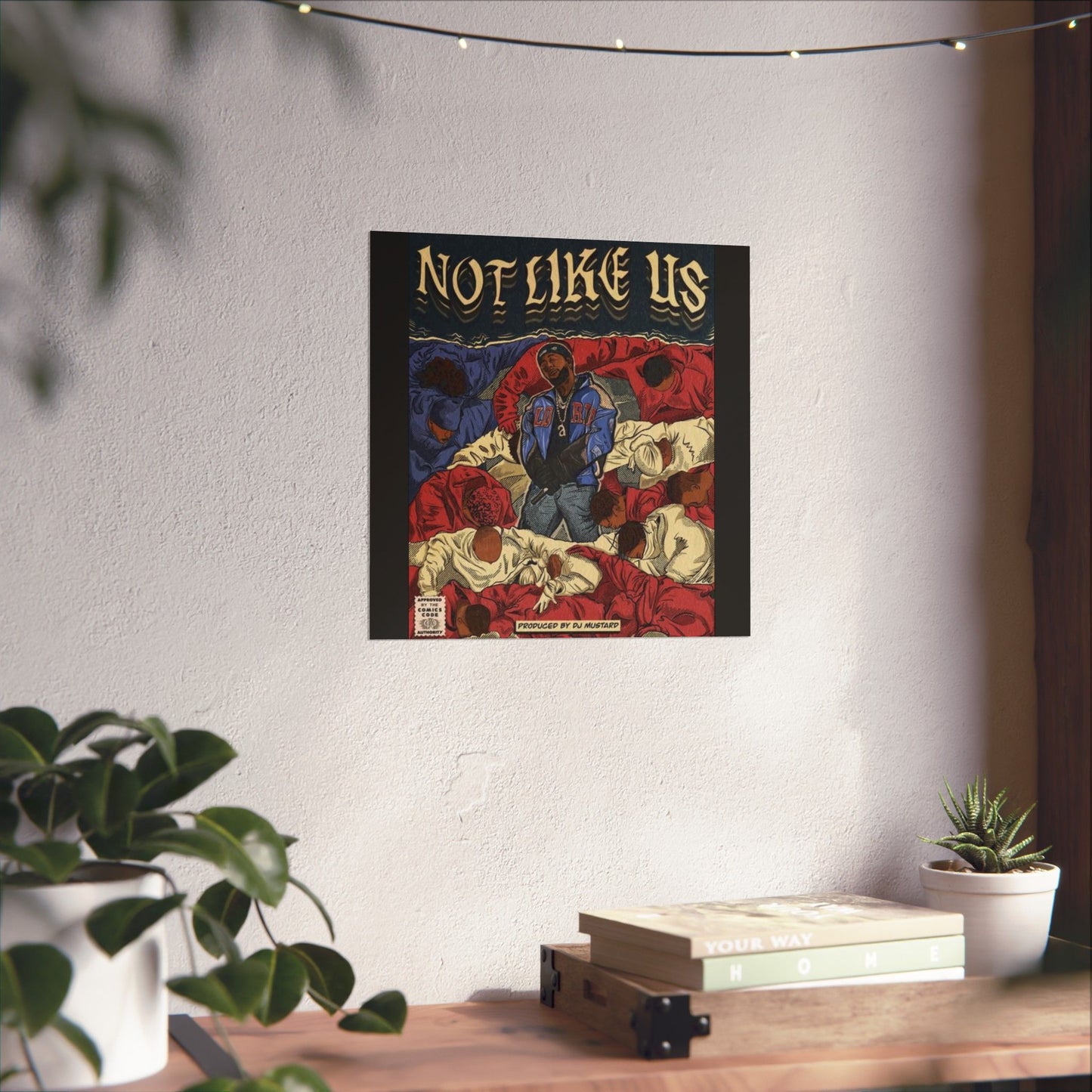Kendrick Lamar "Not Like Us" Comic Book Cover - Matte Poster – Hip Hop Wall Art, Music Legend Print, Matte Finish Poster for Home & Office Decor