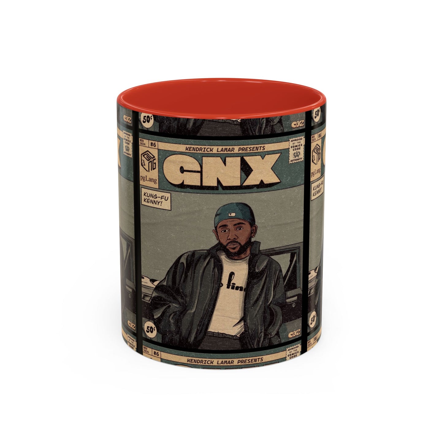 Kendrick Lamar "GNX" Comic Cover Mug – Hip-Hop Art Coffee Cup, Gift for Music Fans