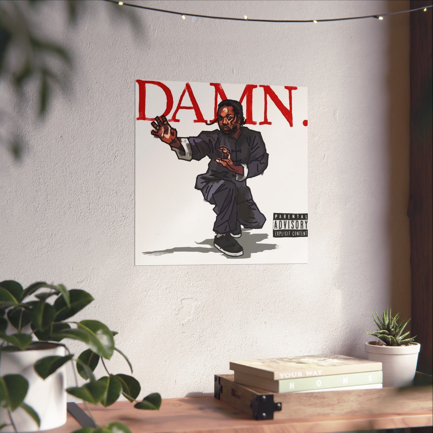 Kendrick Lamar "Kung Fu Kenny" DAMN Album - Matte Poster - Art Print – Hip Hop Matte Wall Decor – Rap Music Fan Gift