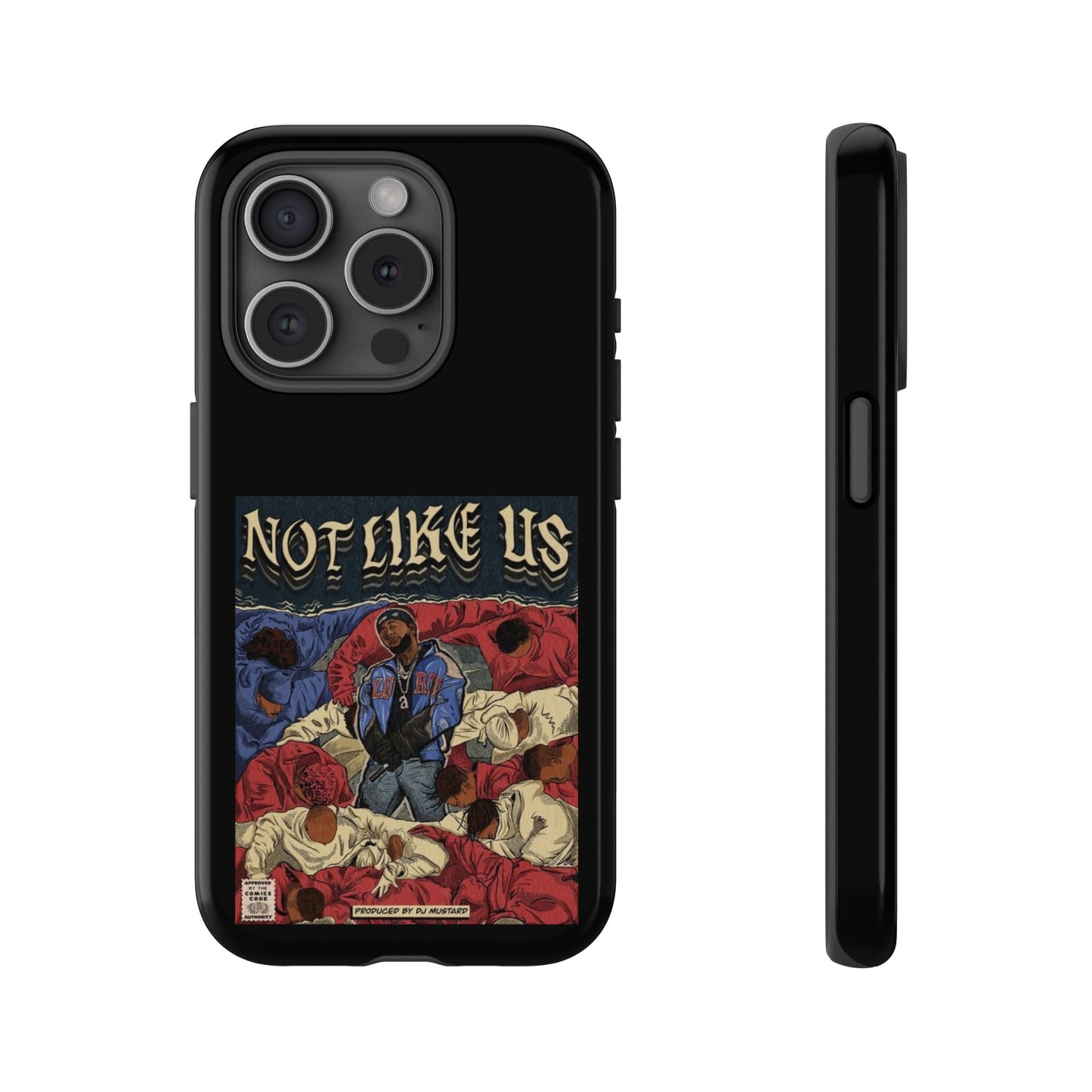 Kendrick Lamar "Not Like Us" Comic Book Cover Tough Phone Case – Hip Hop Art, Shockproof Dual-Layer Protection