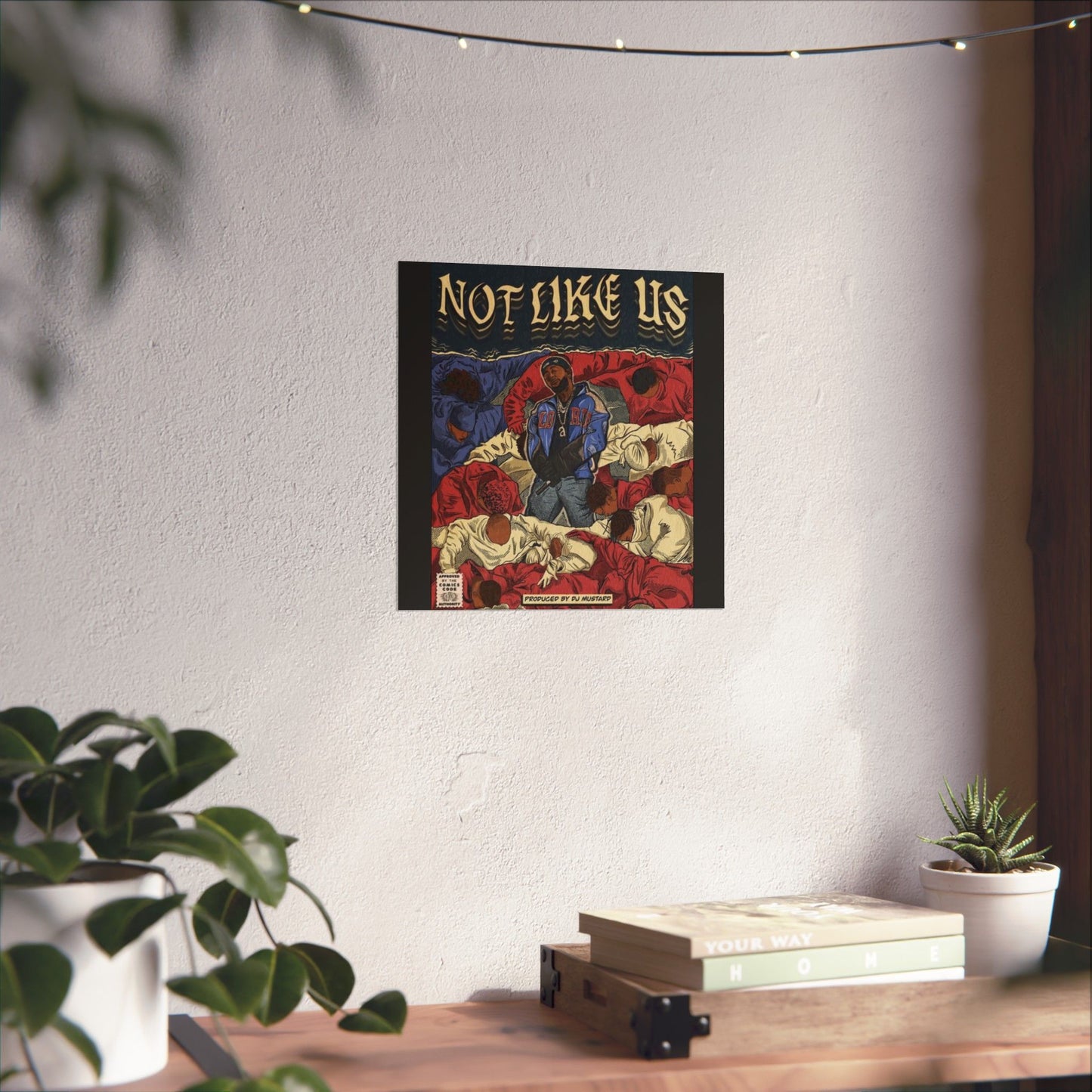 Kendrick Lamar "Not Like Us" Comic Book Cover - Matte Poster – Hip Hop Wall Art, Music Legend Print, Matte Finish Poster for Home & Office Decor