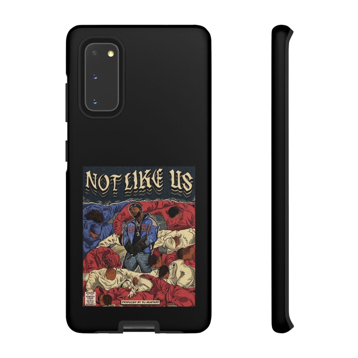 Kendrick Lamar "Not Like Us" Comic Book Cover Tough Phone Case – Hip Hop Art, Shockproof Dual-Layer Protection