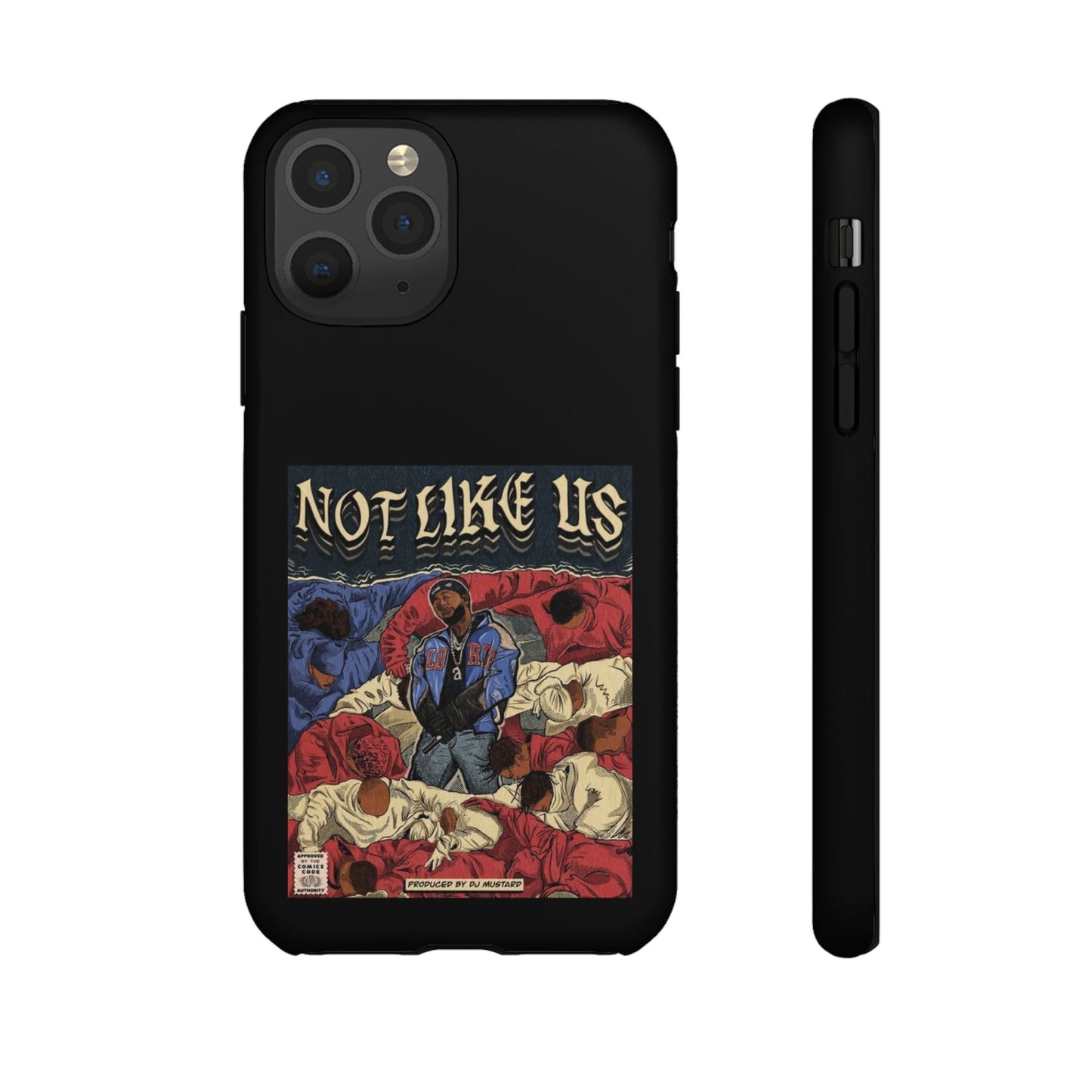 Kendrick Lamar "Not Like Us" Comic Book Cover Tough Phone Case – Hip Hop Art, Shockproof Dual-Layer Protection