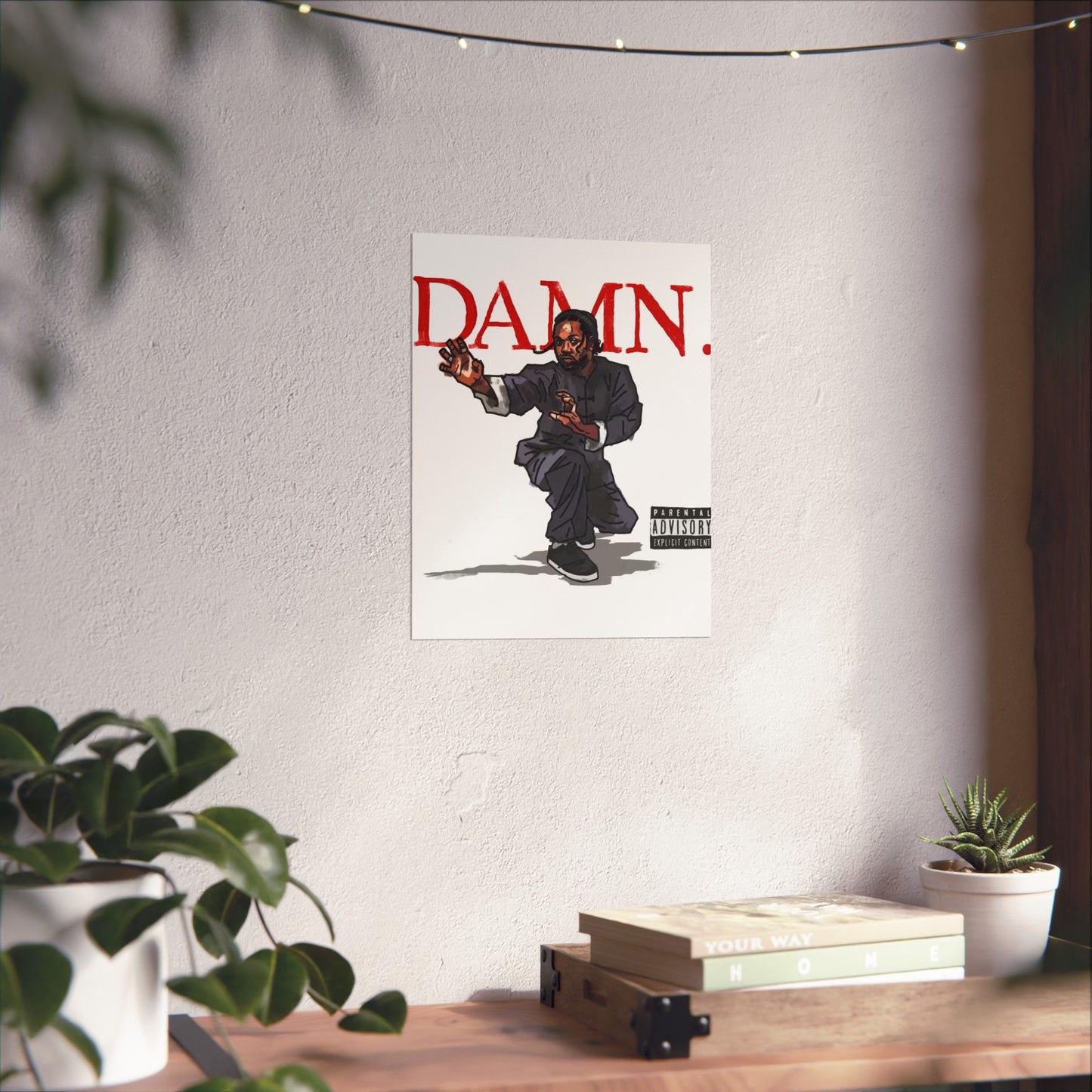 Kendrick Lamar "Kung Fu Kenny" DAMN Album - Matte Poster - Art Print – Hip Hop Matte Wall Decor – Rap Music Fan Gift