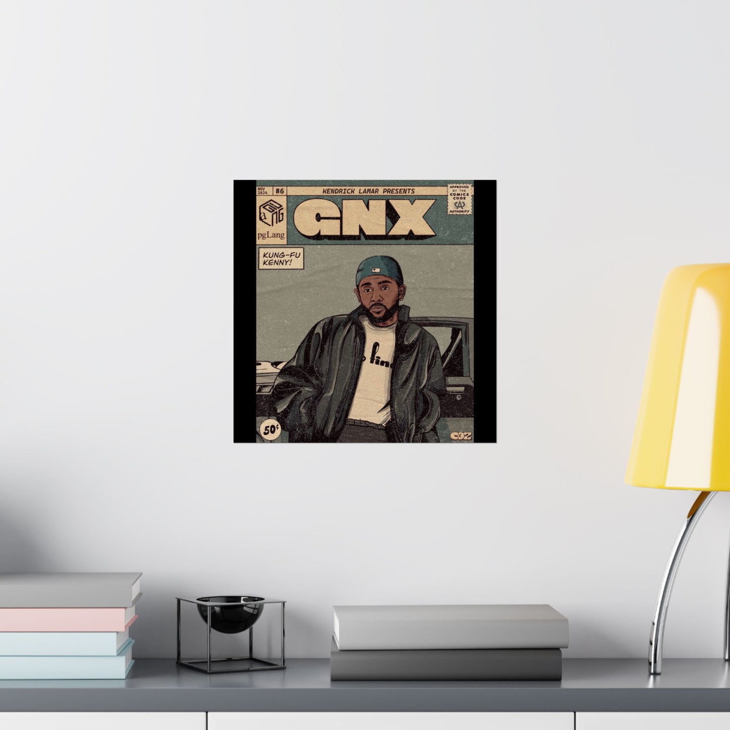 Kendrick Lamar "GNX" Comic Book Cover - Matte Poster – Wall Art Print | Hip-Hop Room Decor | Rap Album Cover Aesthetic