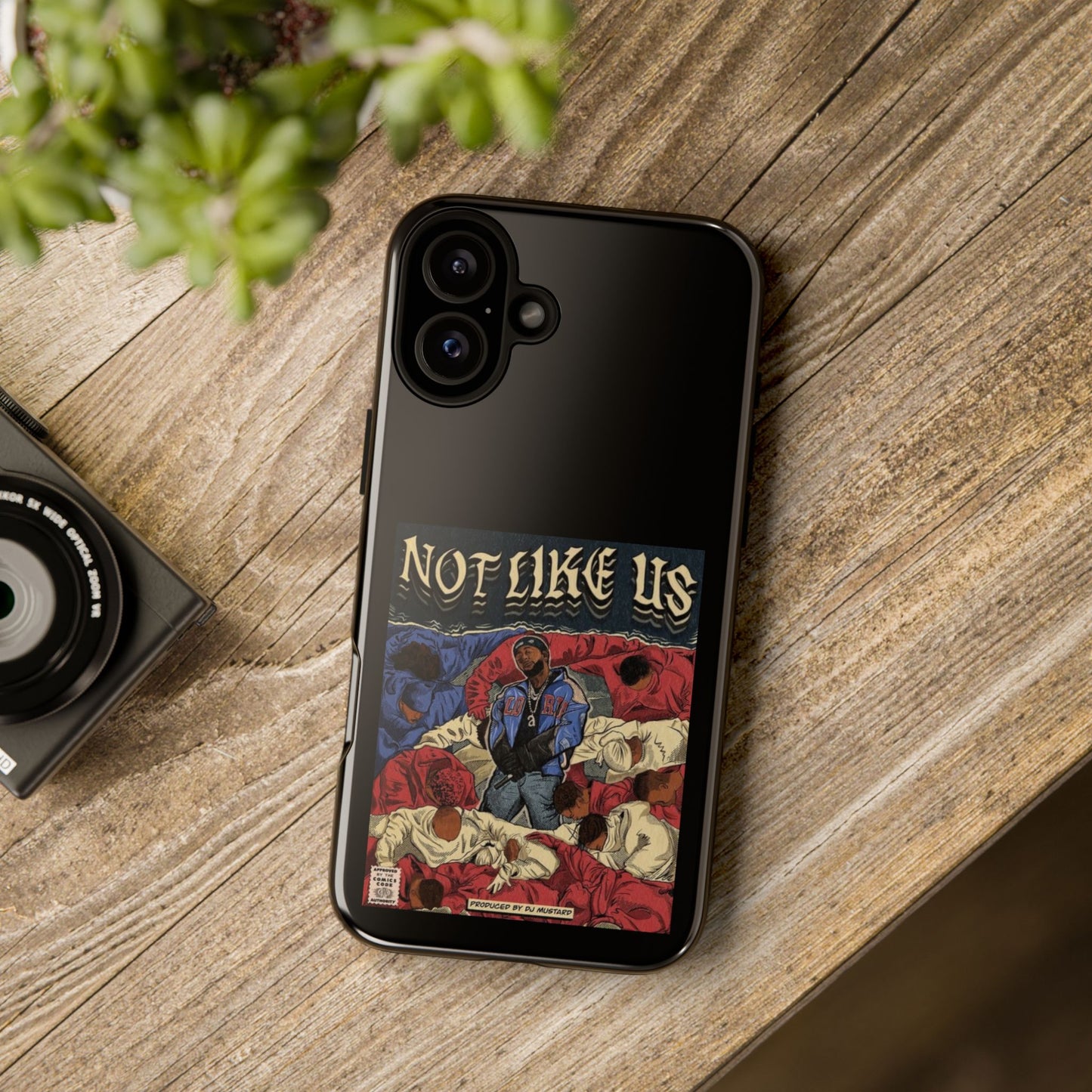 Kendrick Lamar "Not Like Us" Comic Book Cover Tough Phone Case – Hip Hop Art, Shockproof Dual-Layer Protection