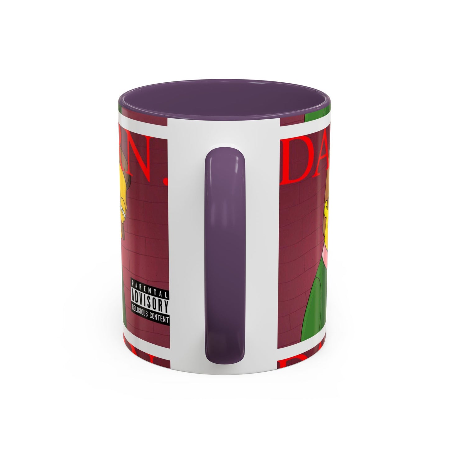 Kendrick Lamar x Simpsons "DARN" Ned Flanders Mashup Mug – Funny Hip Hop Accent Coffee Cup – 11oz & 15oz