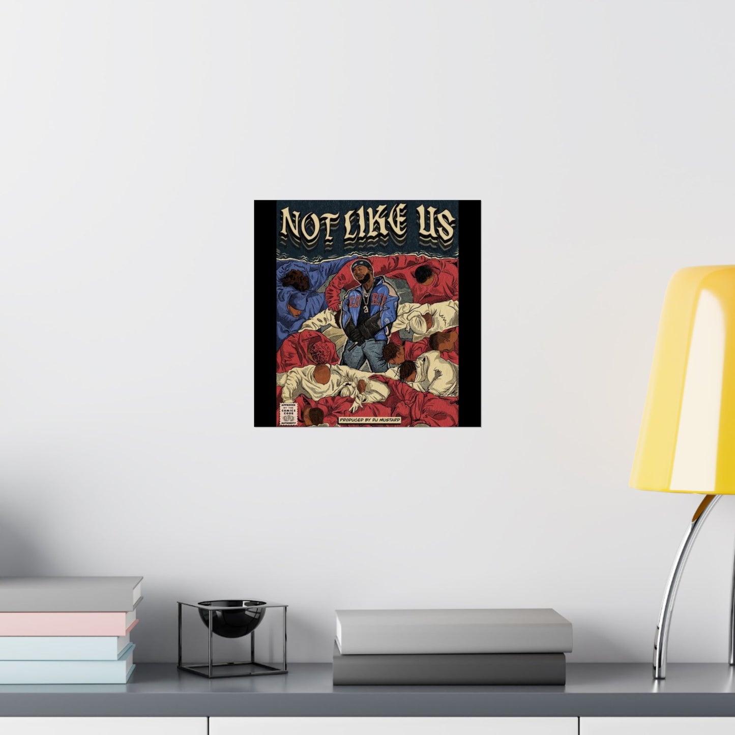Kendrick Lamar "Not Like Us" Comic Book Cover - Matte Poster – Hip Hop Wall Art, Music Legend Print, Matte Finish Poster for Home & Office Decor