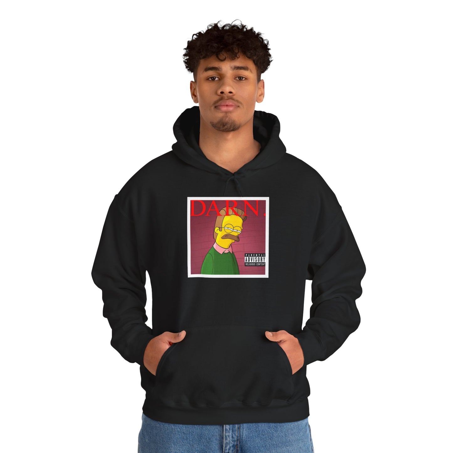 Kendrick Lamar X Simpsons "DARN" Ned Flanders Mashup Hoodie – Funny Rap Streetwear