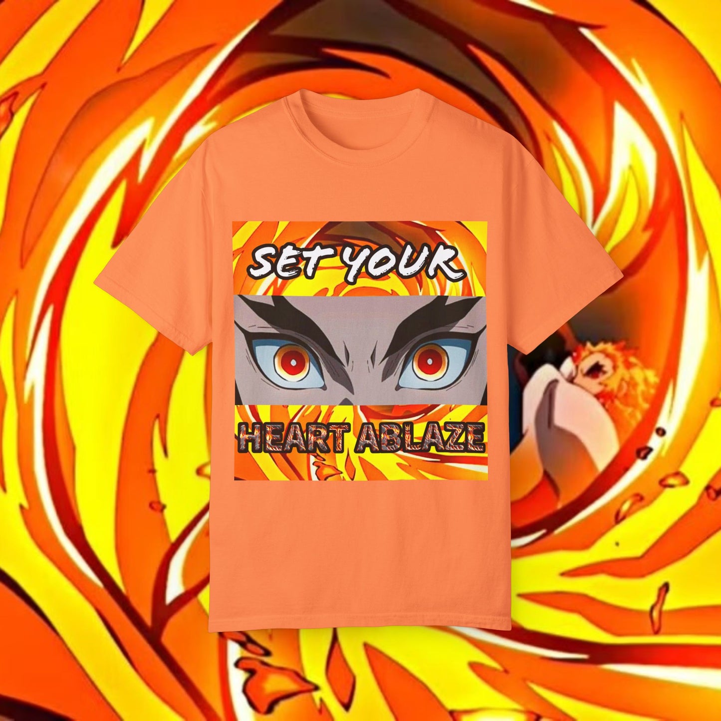 "Set Your Heart Ablaze" Rengoku Demon Slayer T-Shirt