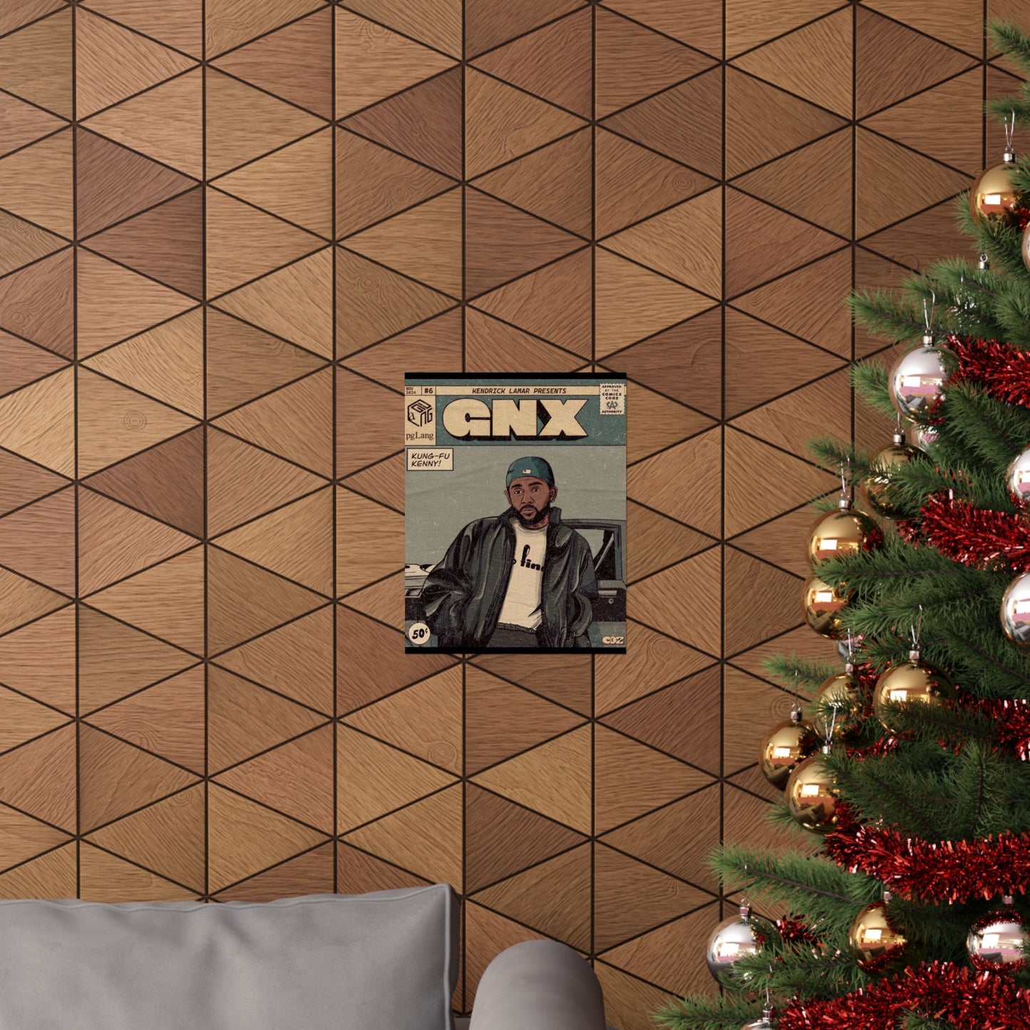 Kendrick Lamar "GNX" Comic Book Cover - Matte Poster – Wall Art Print | Hip-Hop Room Decor | Rap Album Cover Aesthetic