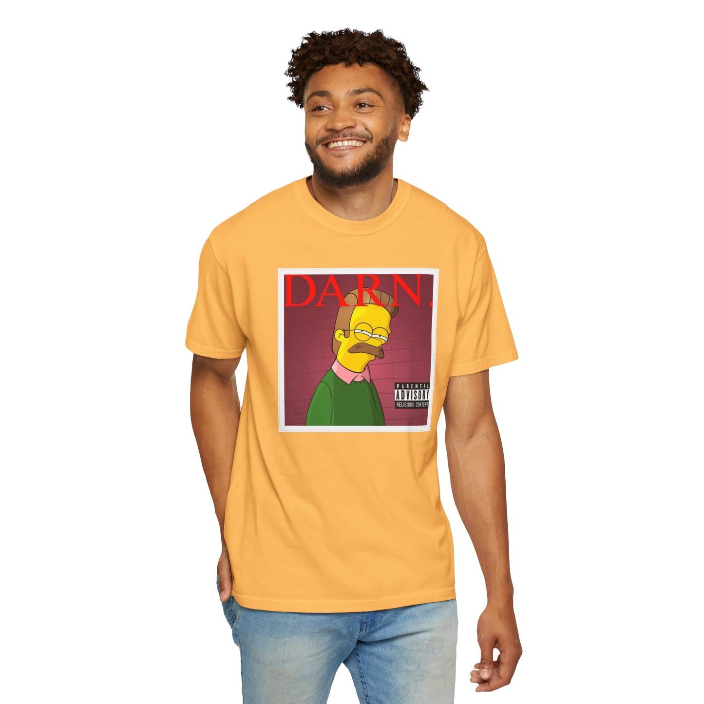 Kendrick Lamar X Simpsons 'Darn' Ned Flanders Mashup - T-shirt, Graphic Tee, Unisex