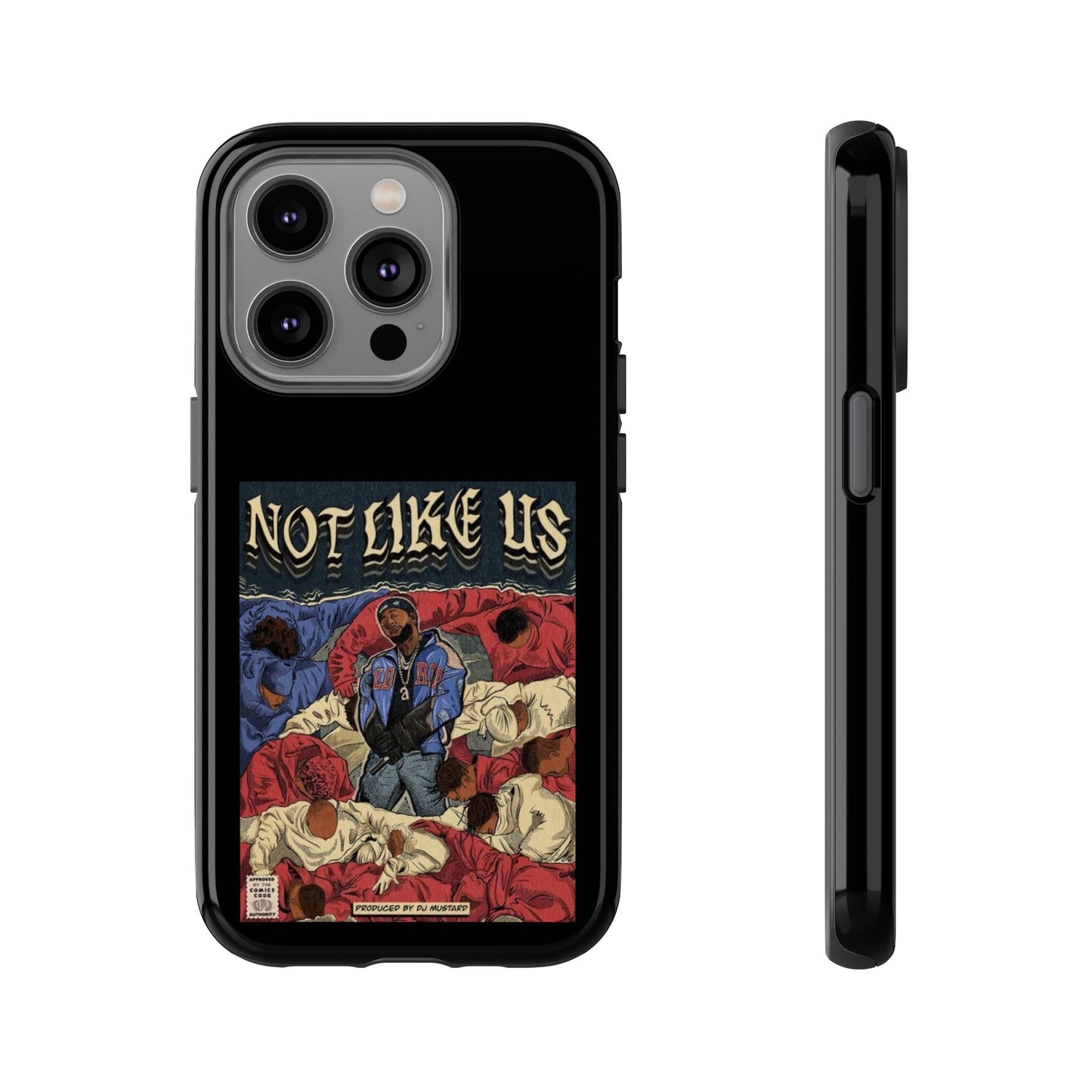 Kendrick Lamar "Not Like Us" Comic Book Cover Tough Phone Case – Hip Hop Art, Shockproof Dual-Layer Protection