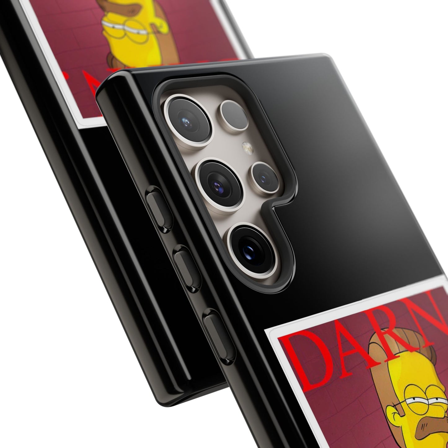 Kendrick Lamar X Simpsons "DARN" Ned Flanders Tough Phone Case – Funny Rap Mashup Cover for iPhone, Samsung, & More
