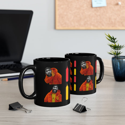 Kendrick Lamar MUSTARD Drake Meme - Mug, Black (11oz, 15oz)
