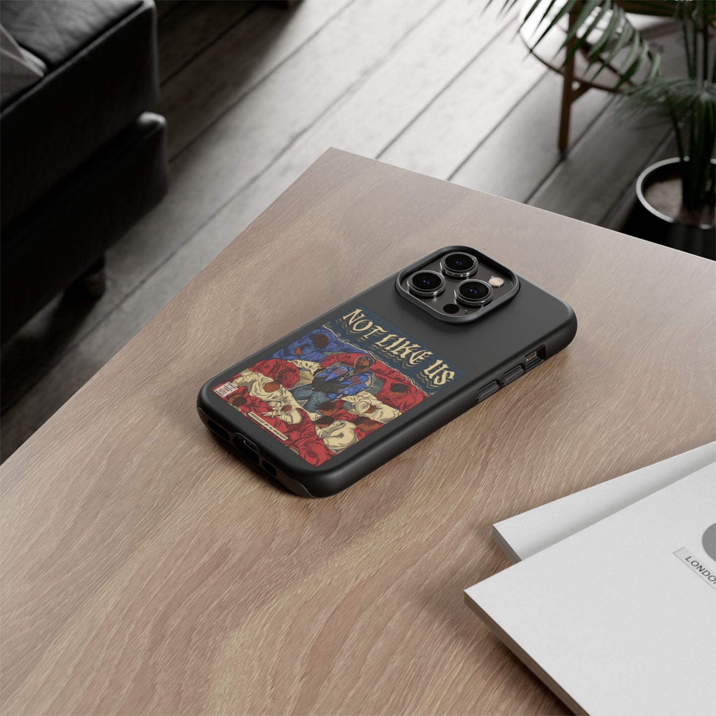 Kendrick Lamar "Not Like Us" Comic Book Cover Tough Phone Case – Hip Hop Art, Shockproof Dual-Layer Protection