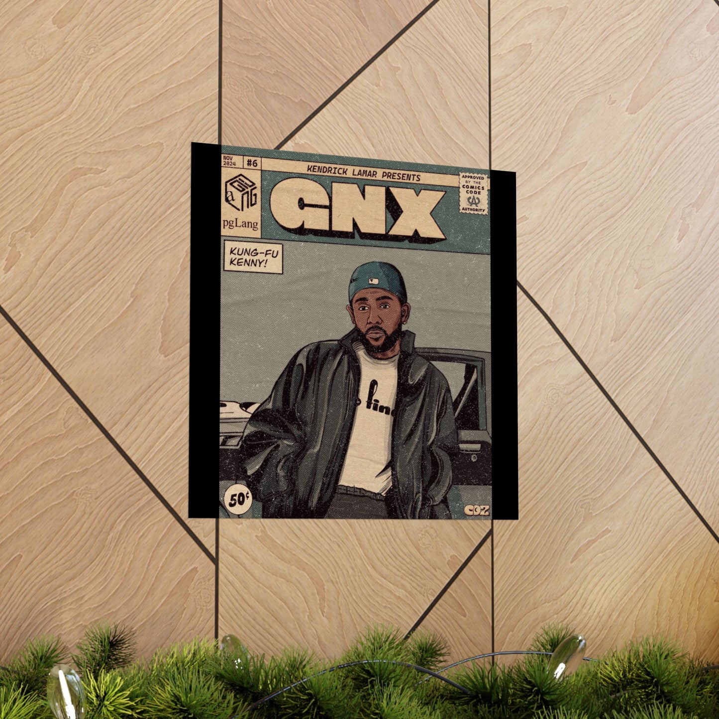 Kendrick Lamar "GNX" Comic Book Cover - Matte Poster – Wall Art Print | Hip-Hop Room Decor | Rap Album Cover Aesthetic