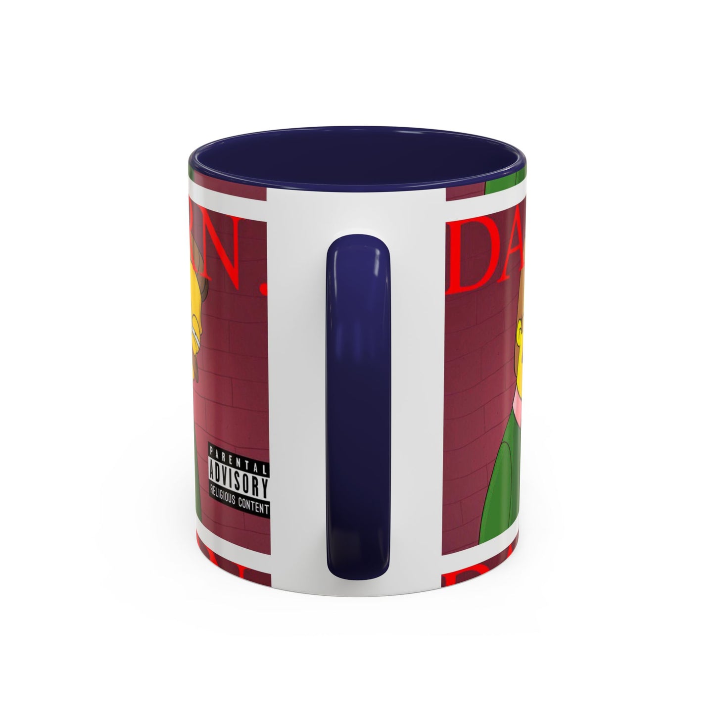Kendrick Lamar x Simpsons "DARN" Ned Flanders Mashup Mug – Funny Hip Hop Accent Coffee Cup – 11oz & 15oz