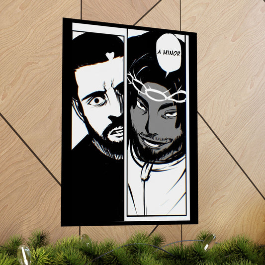Kendrick Lamar Vs Drake Anime Battle - Matte Posters