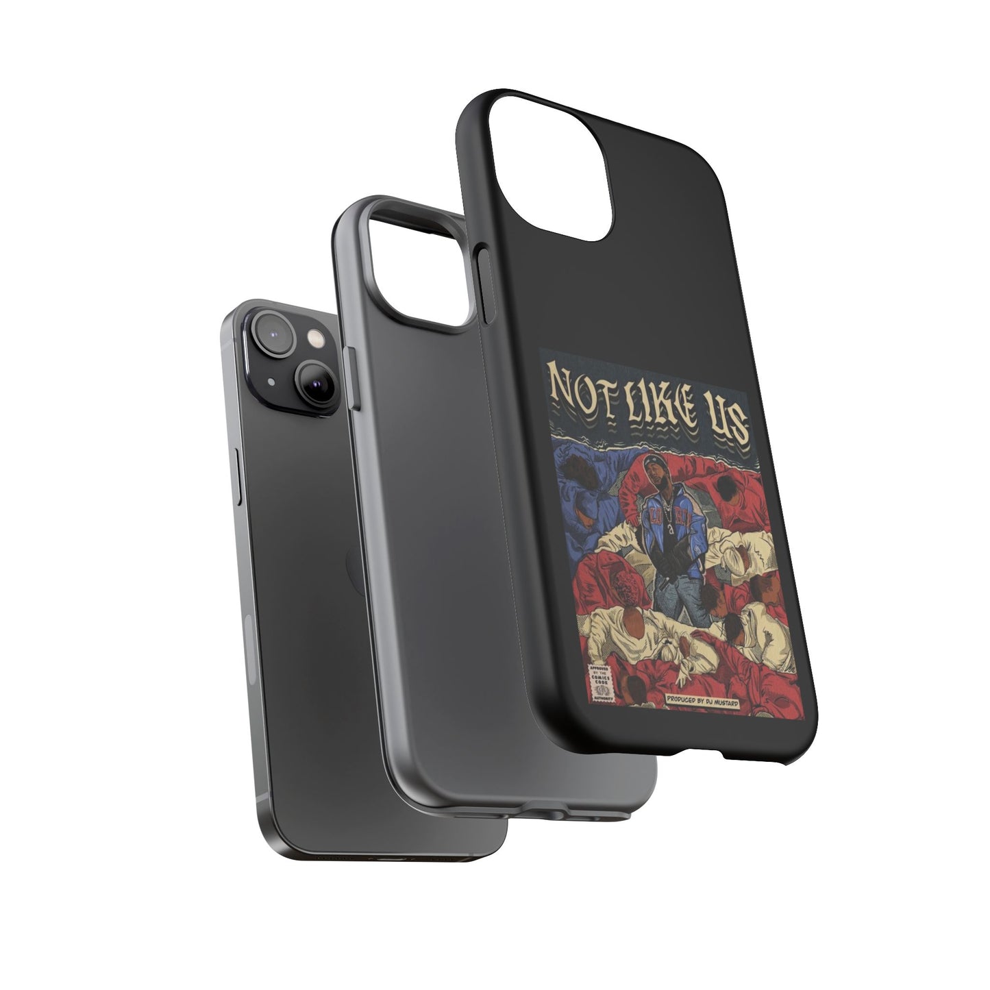 Kendrick Lamar "Not Like Us" Comic Book Cover Tough Phone Case – Hip Hop Art, Shockproof Dual-Layer Protection