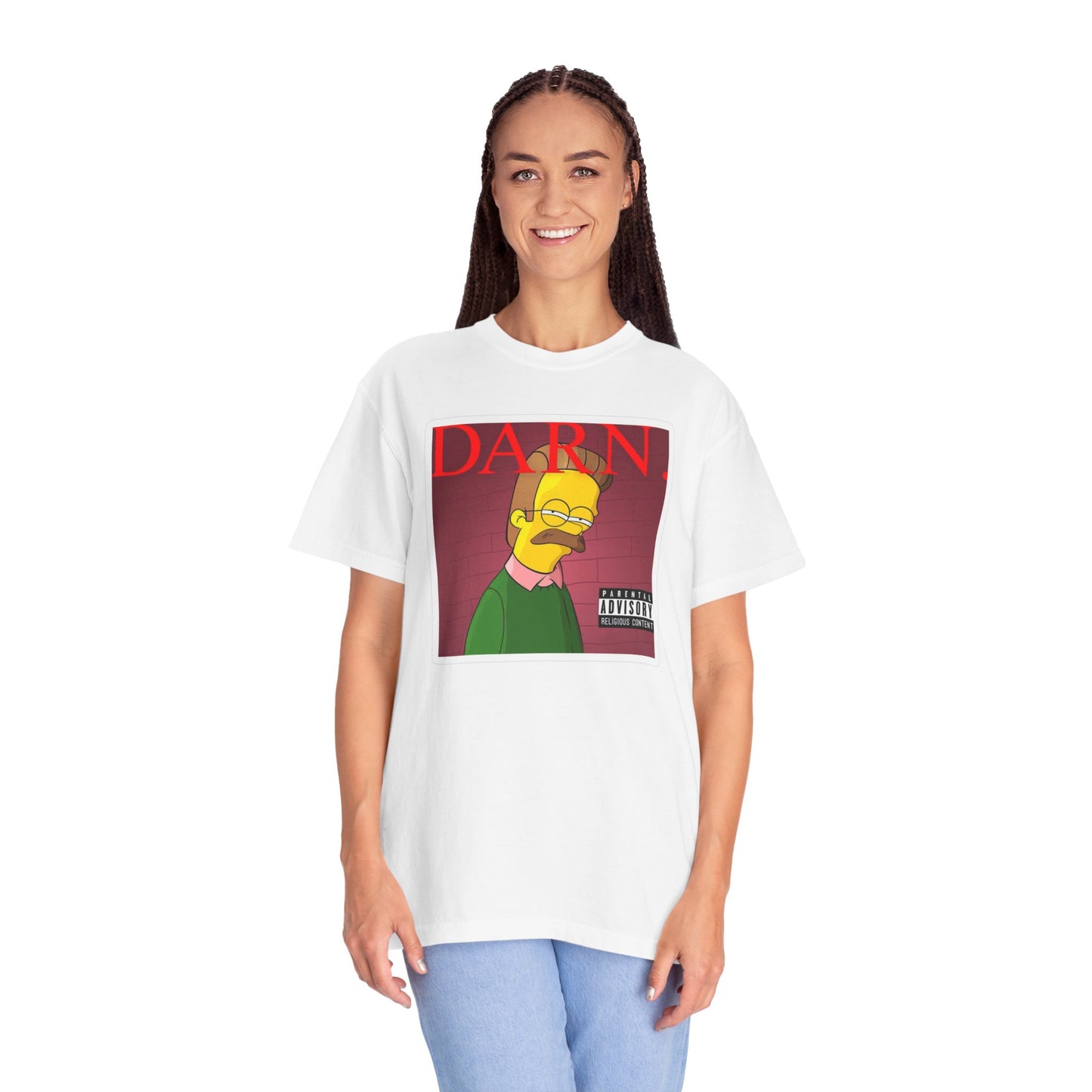 Kendrick Lamar X Simpsons 'Darn' Ned Flanders Mashup - T-shirt, Graphic Tee, Unisex
