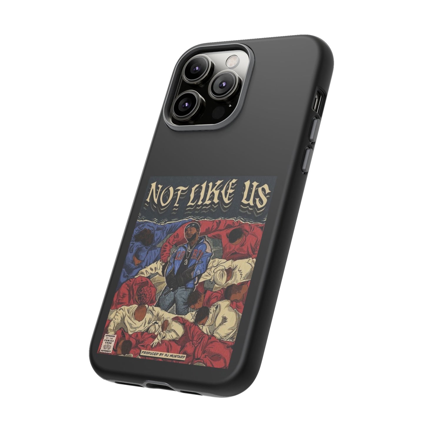 Kendrick Lamar "Not Like Us" Comic Book Cover Tough Phone Case – Hip Hop Art, Shockproof Dual-Layer Protection