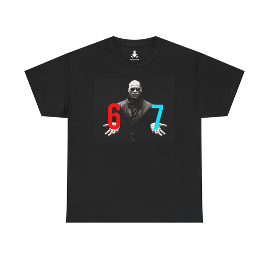 67 Morpheus Meme Graphic Tee – Matrix Inspired Vintage Style T-Shirt