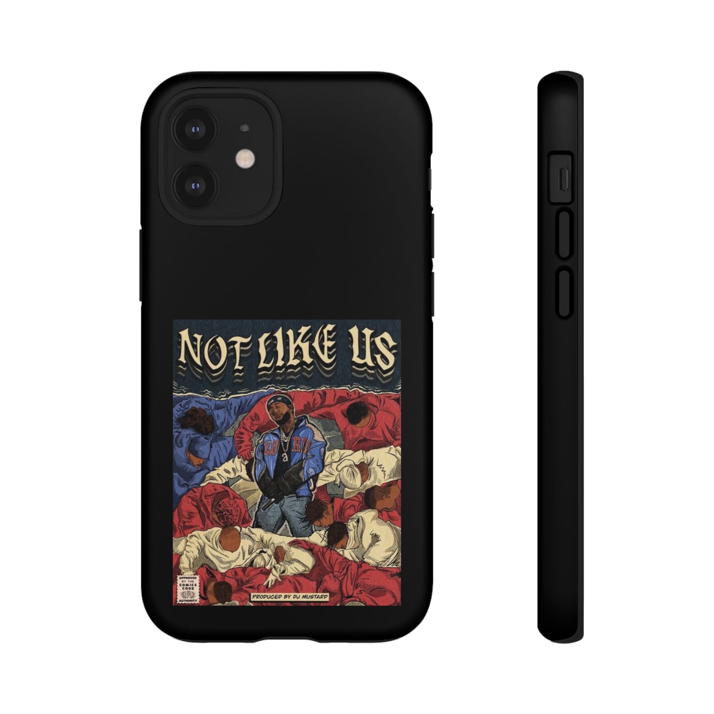 Kendrick Lamar "Not Like Us" Comic Book Cover Tough Phone Case – Hip Hop Art, Shockproof Dual-Layer Protection