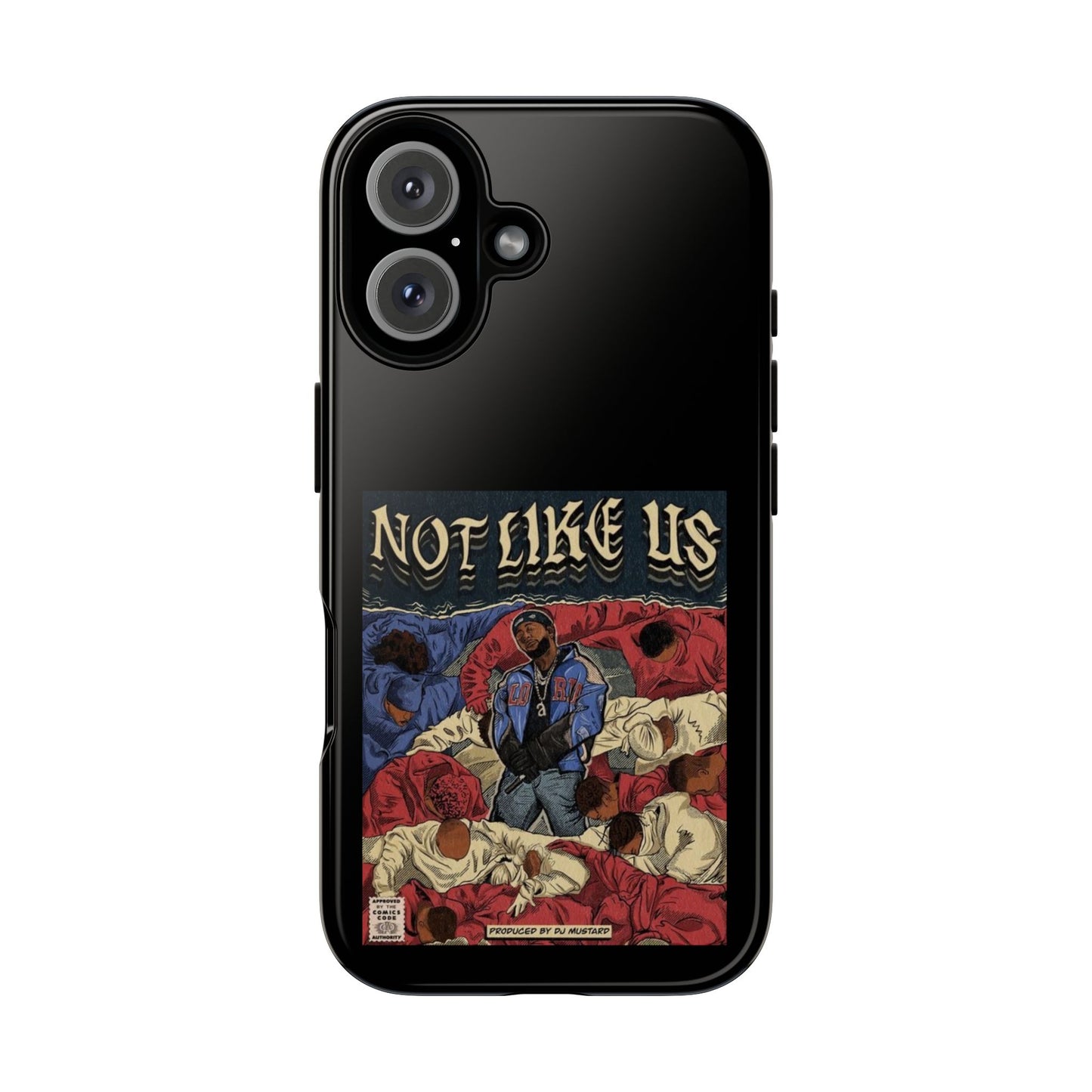 Kendrick Lamar "Not Like Us" Comic Book Cover Tough Phone Case – Hip Hop Art, Shockproof Dual-Layer Protection