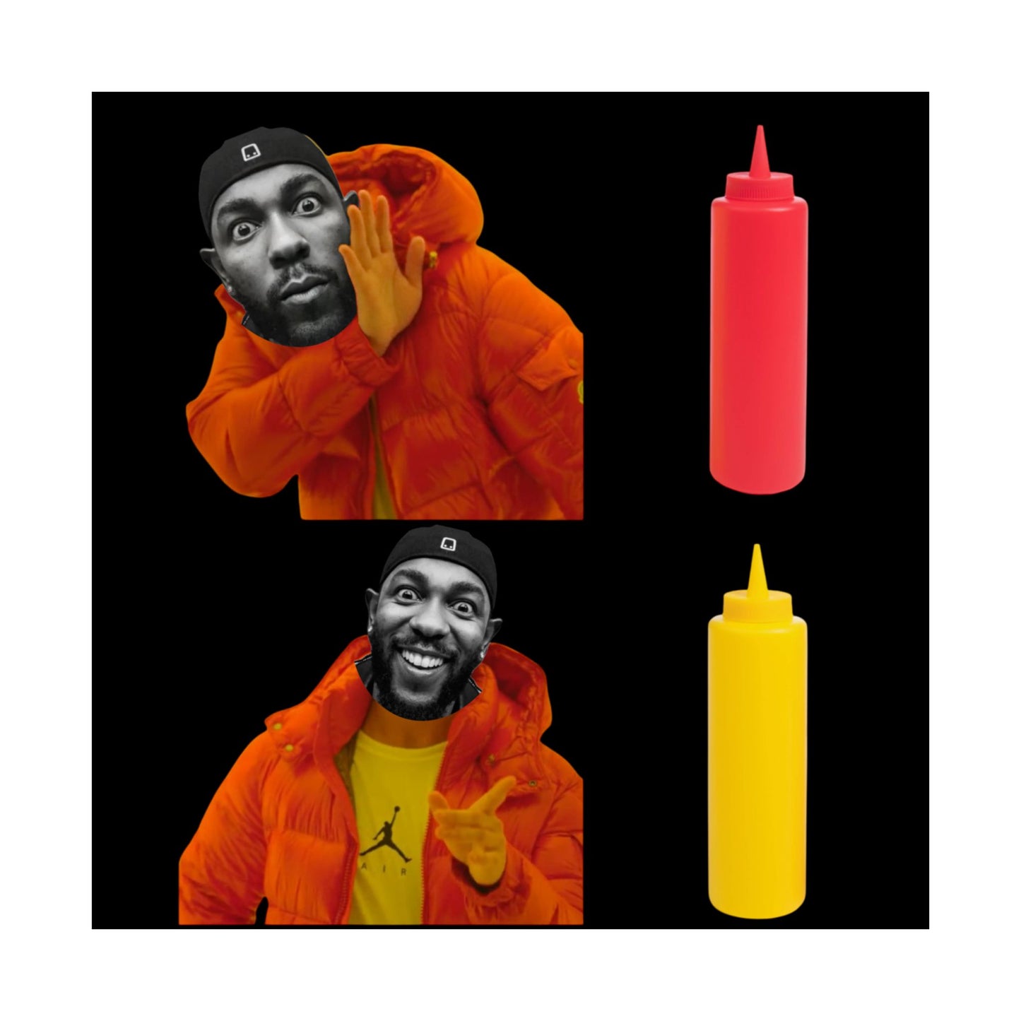 Kendrick Lamar MUSTARD Drake Meme - Matte Posters, Vibrant