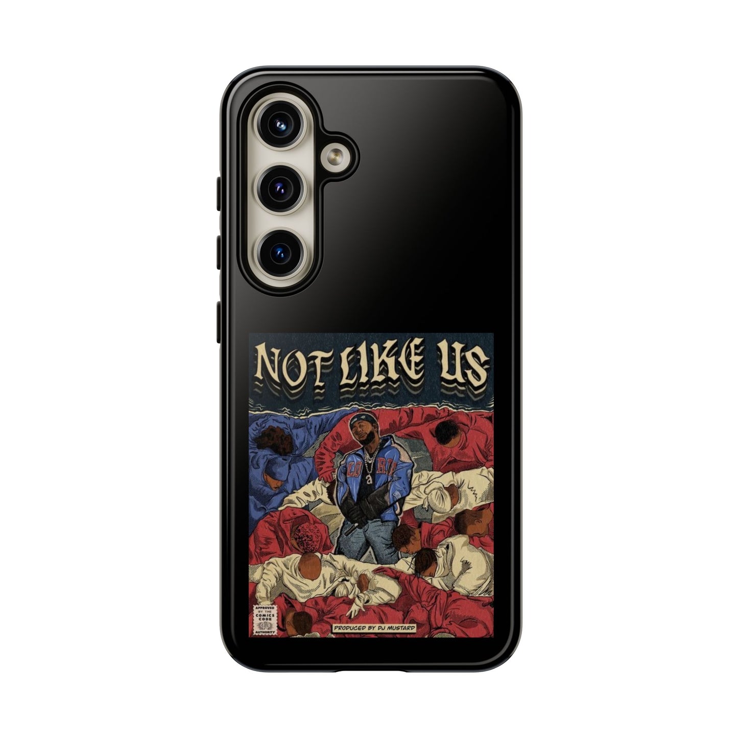 Kendrick Lamar "Not Like Us" Comic Book Cover Tough Phone Case – Hip Hop Art, Shockproof Dual-Layer Protection