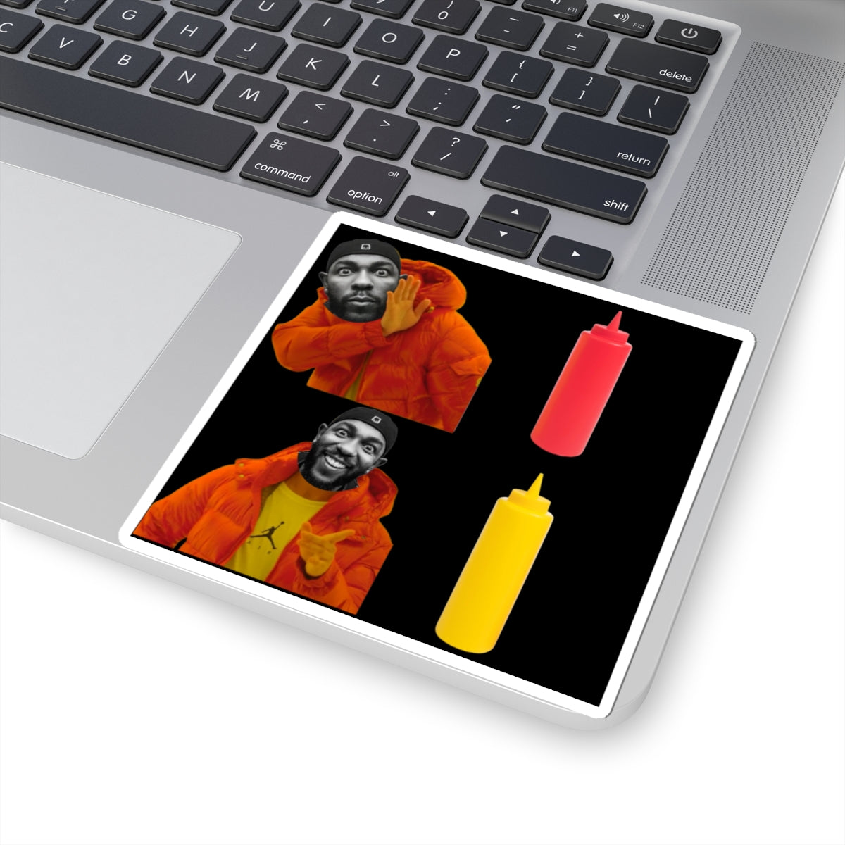 Kendrick Lamar Mustard Drake Meme - Kiss-Cut Sticker