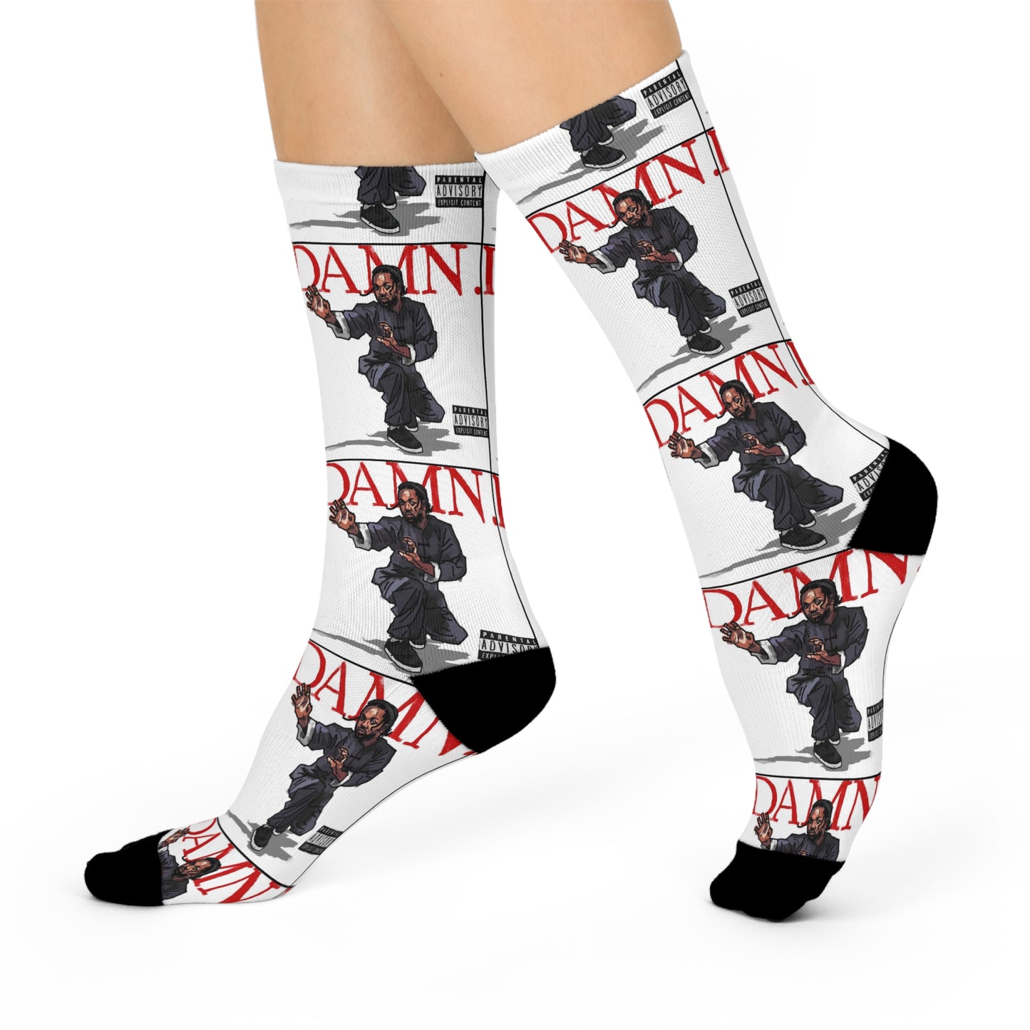 Kendrick Lamar “Kung Fu Kenny” DAMN Socks – Cushioned Crew, Hip-Hop Rap Fan Gift