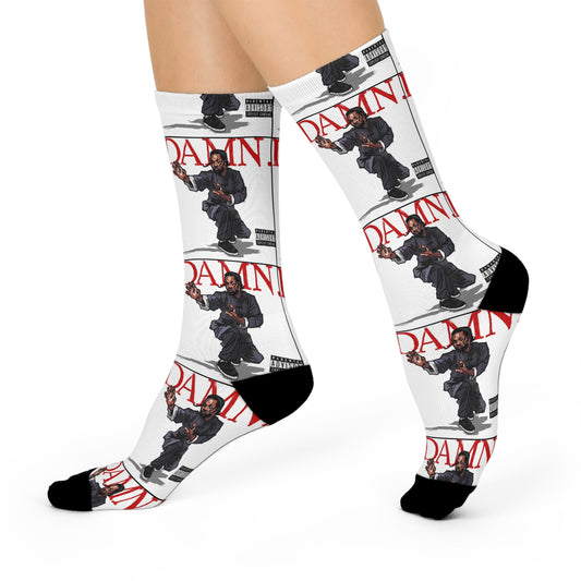 Kendrick Lamar “Kung Fu Kenny” DAMN Socks – Cushioned Crew, Hip-Hop Rap Fan Gift