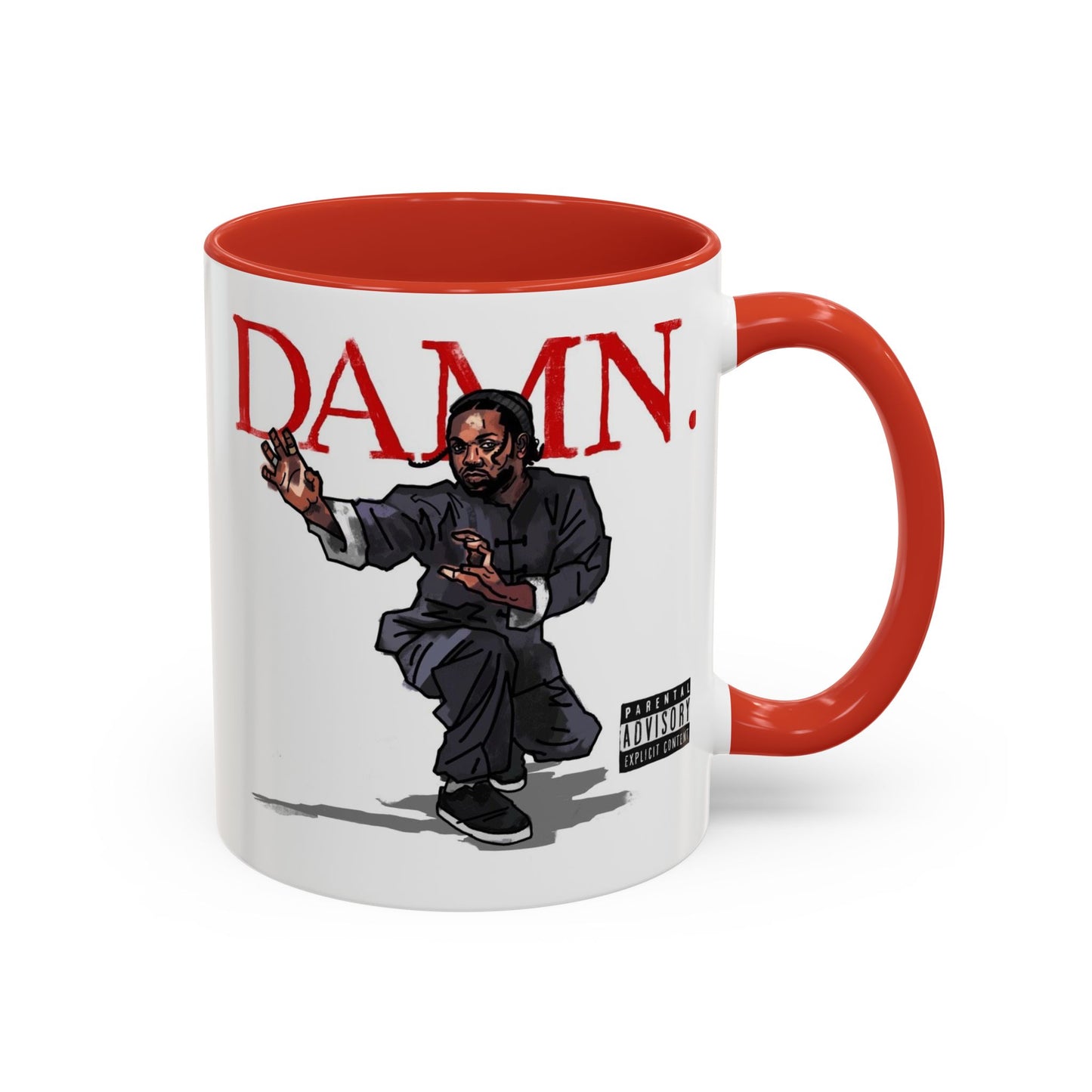 Kendrick Lamar “Kung Fu Kenny” DAMN Mug – Hip-Hop Coffee Cup, Artistic Fan Gift